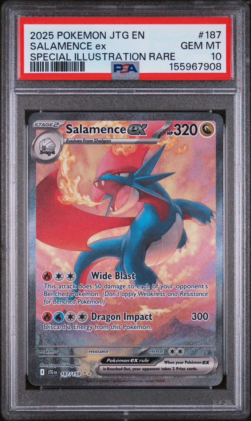 Salamence EX card artwork