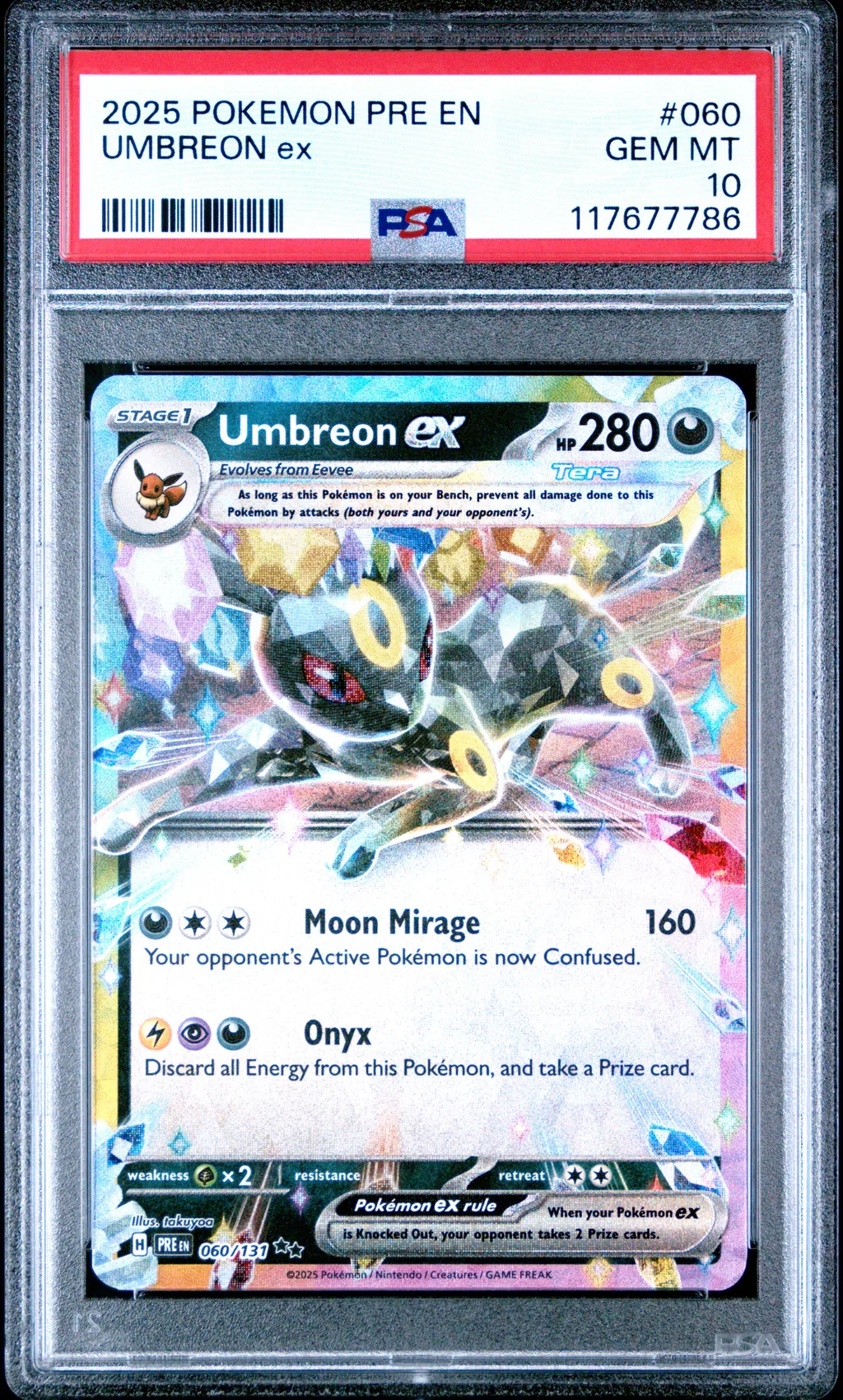 Umbreon ex card artwork