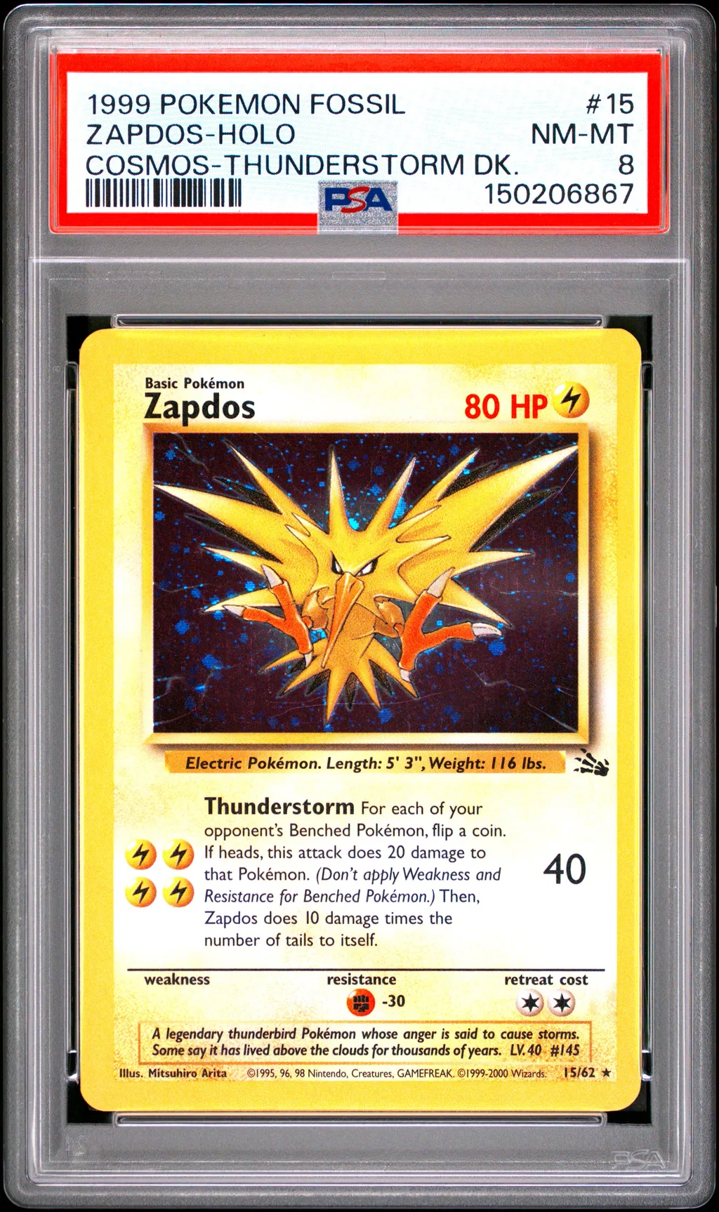 Zapdos-Holo card artwork