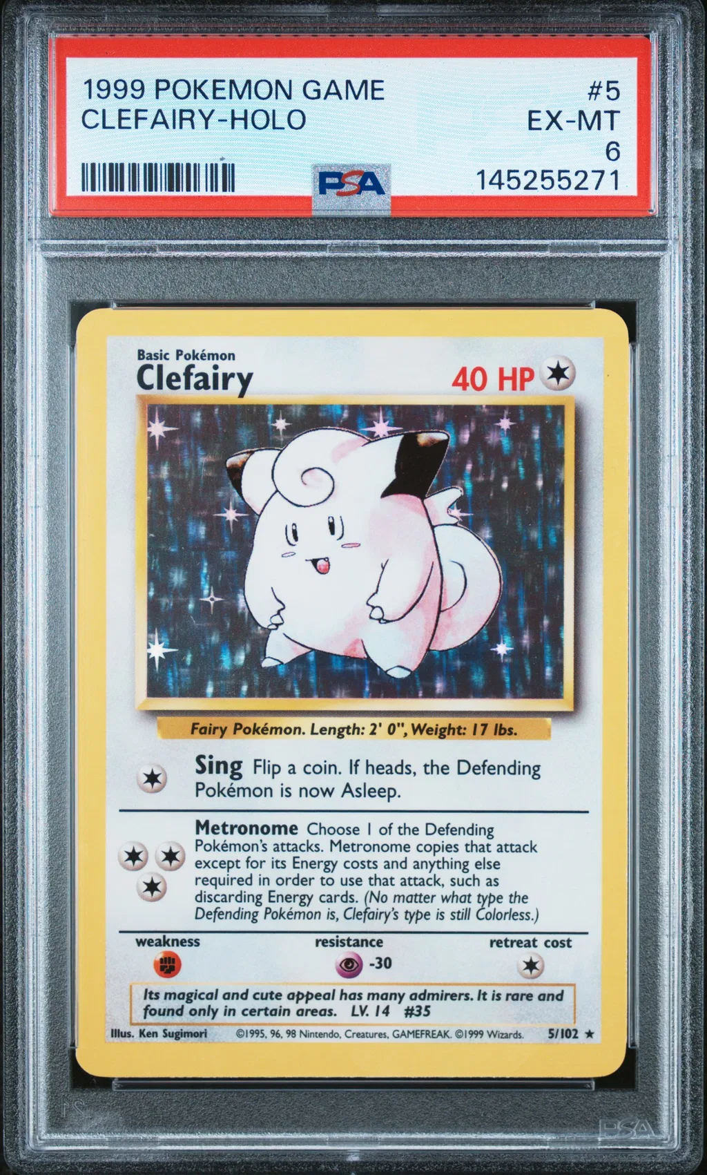 Clefairy-Holo card artwork
