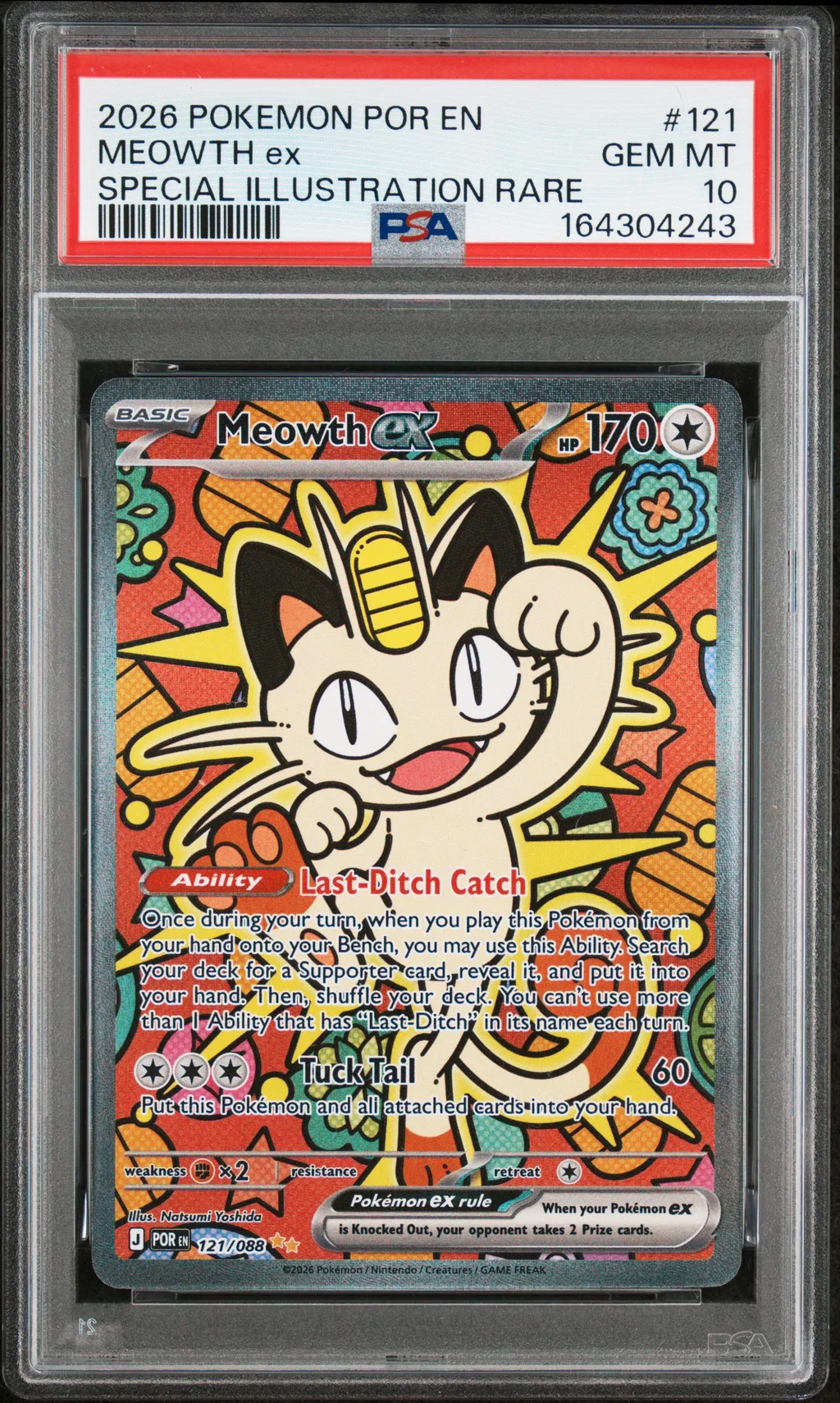 Meowth EX card artwork