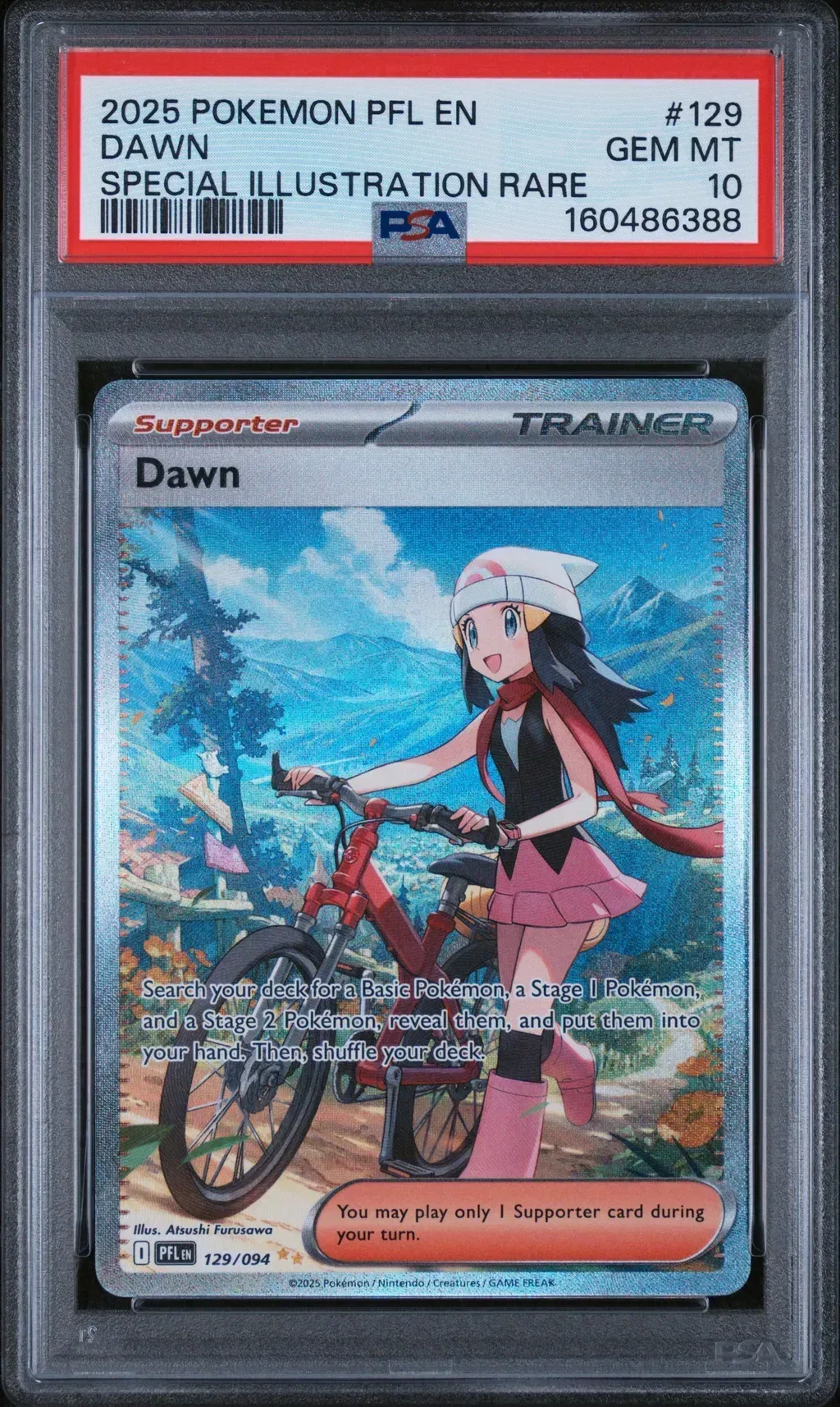2025 #129 Dawn PSA 10 Pfl En-Phantasmal Flames