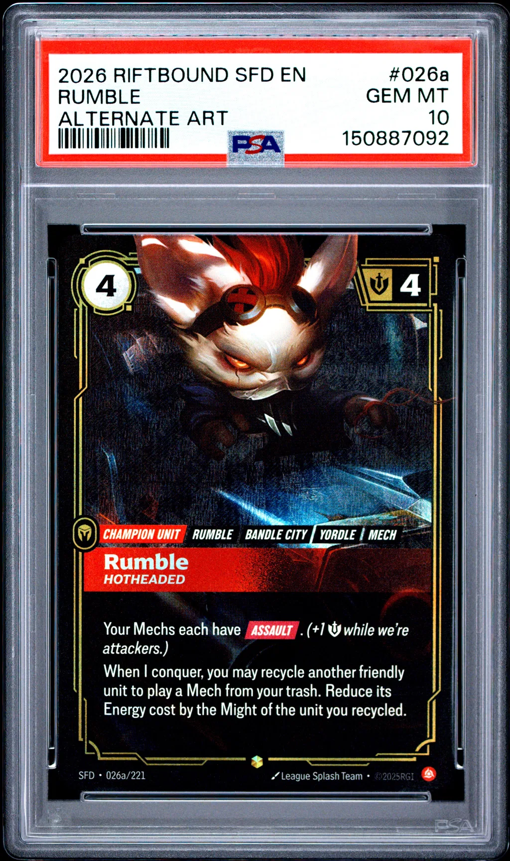 Rumble - Hotheaded card artwork