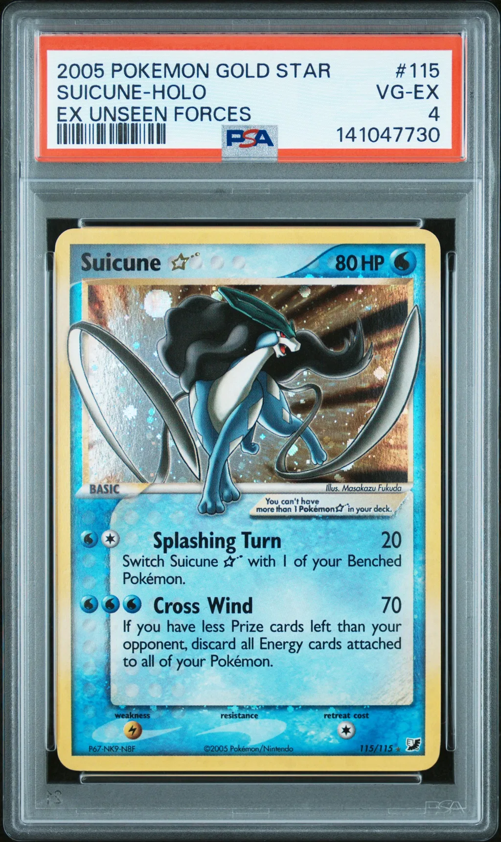 Suicune-Holo card artwork
