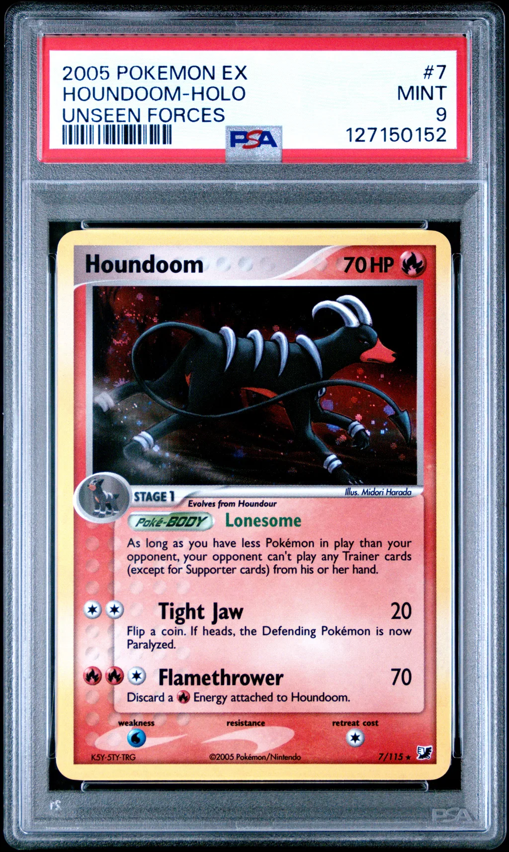 Houndoom-Holo card artwork