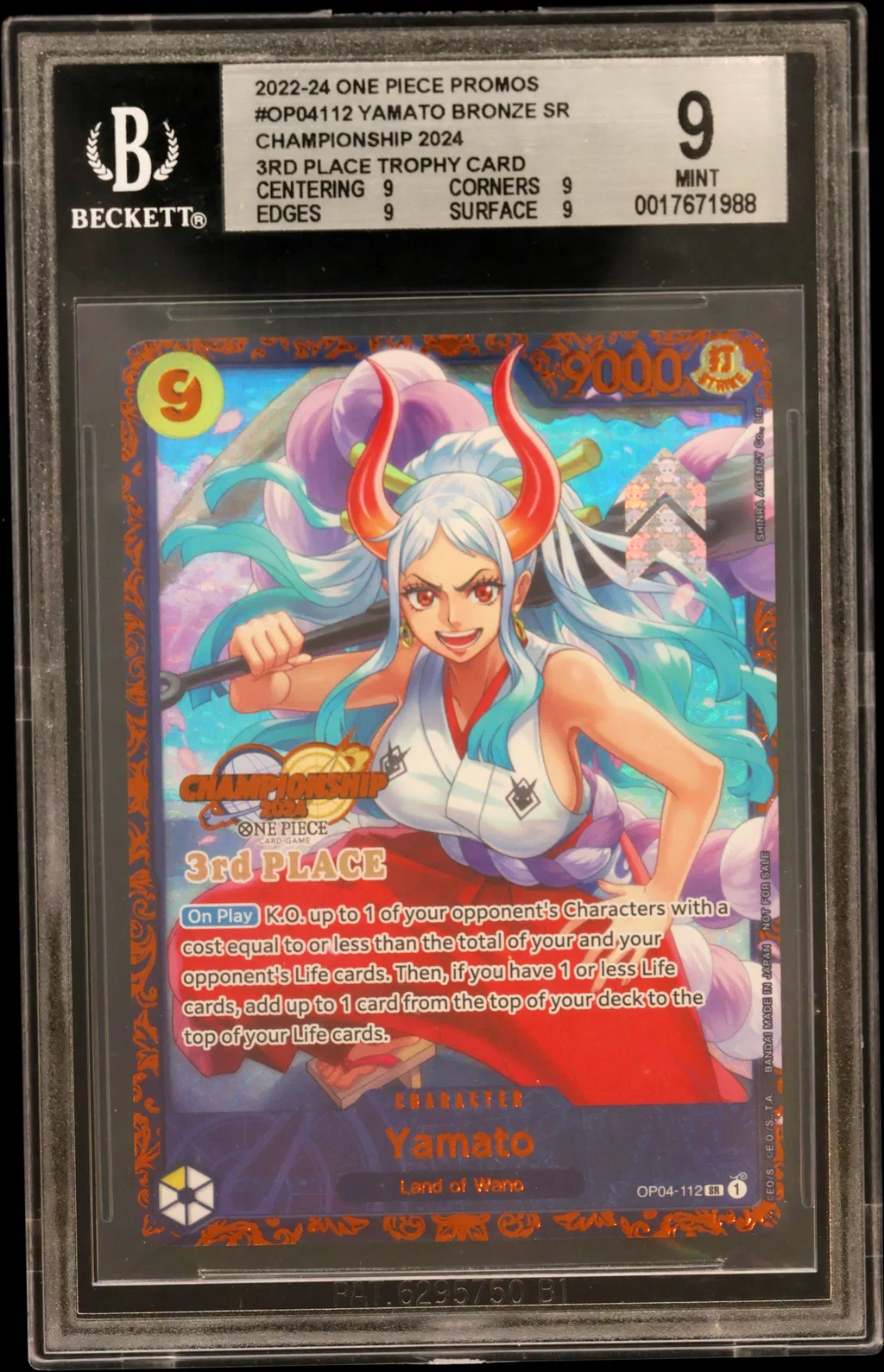 Yamato BRONZE SR/(Championship 2024 3rd Place Trophy Card) card artwork