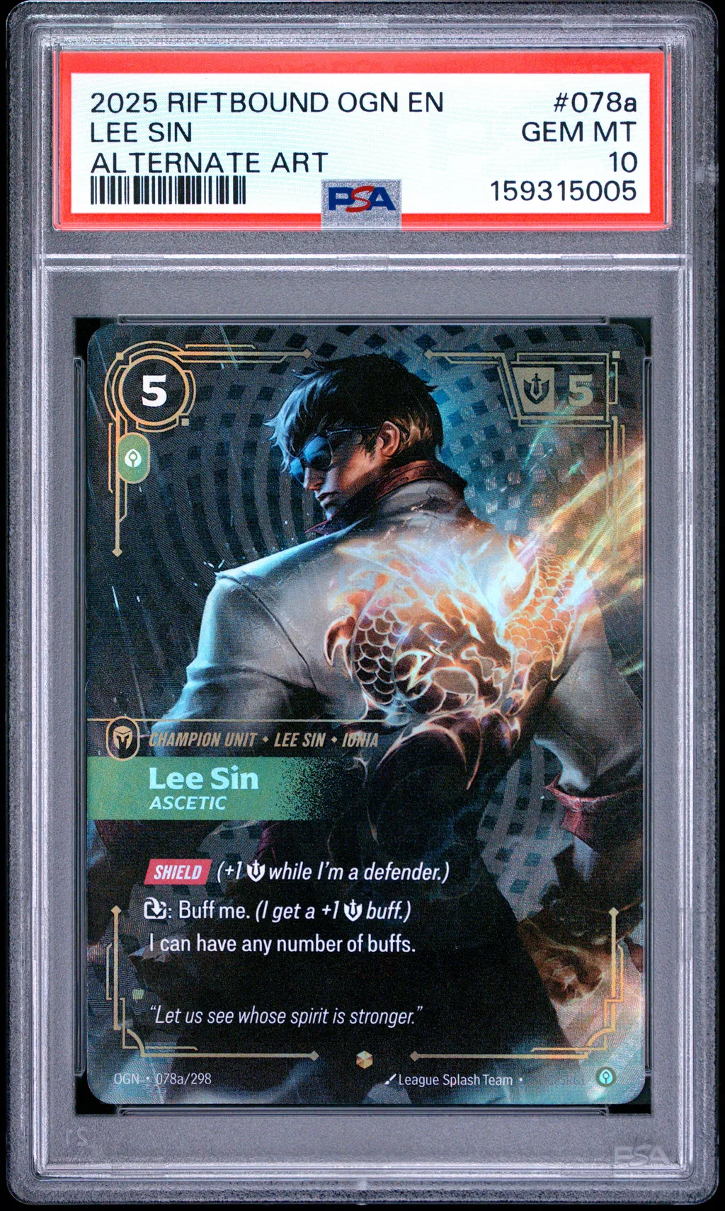 Lee Sin - Ascetic card artwork