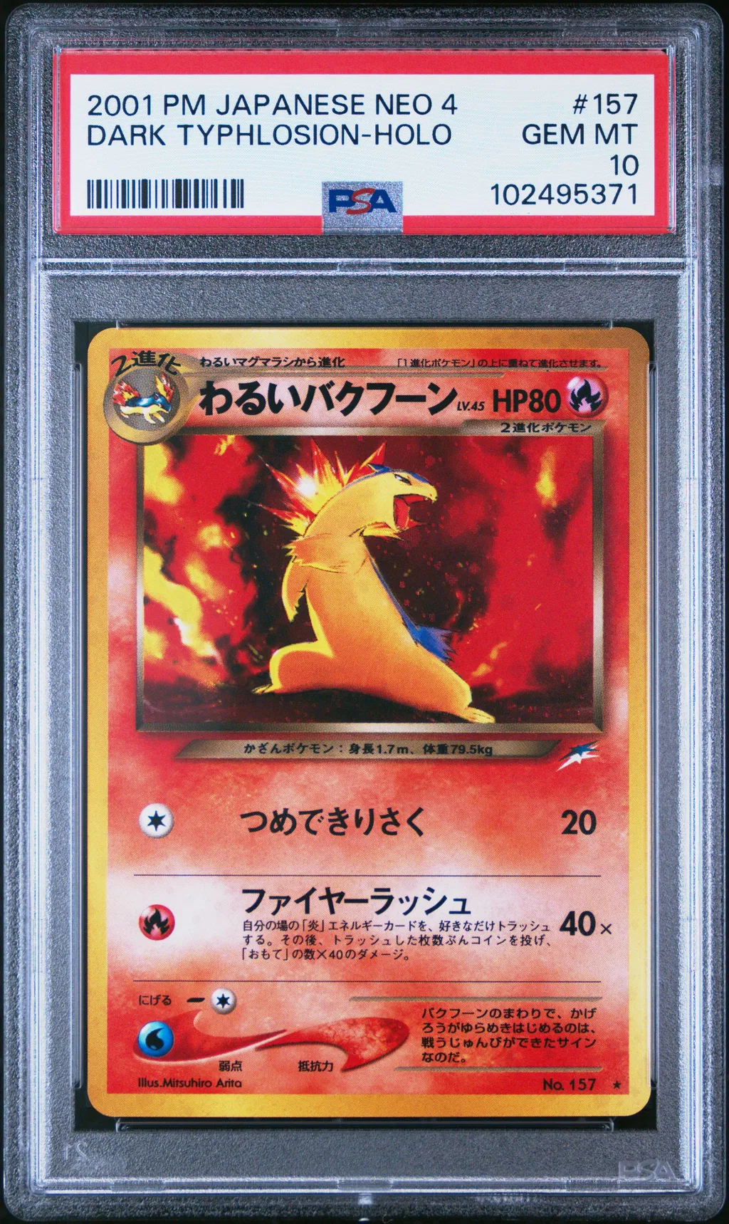 Dark Typhlosion-Holo card artwork