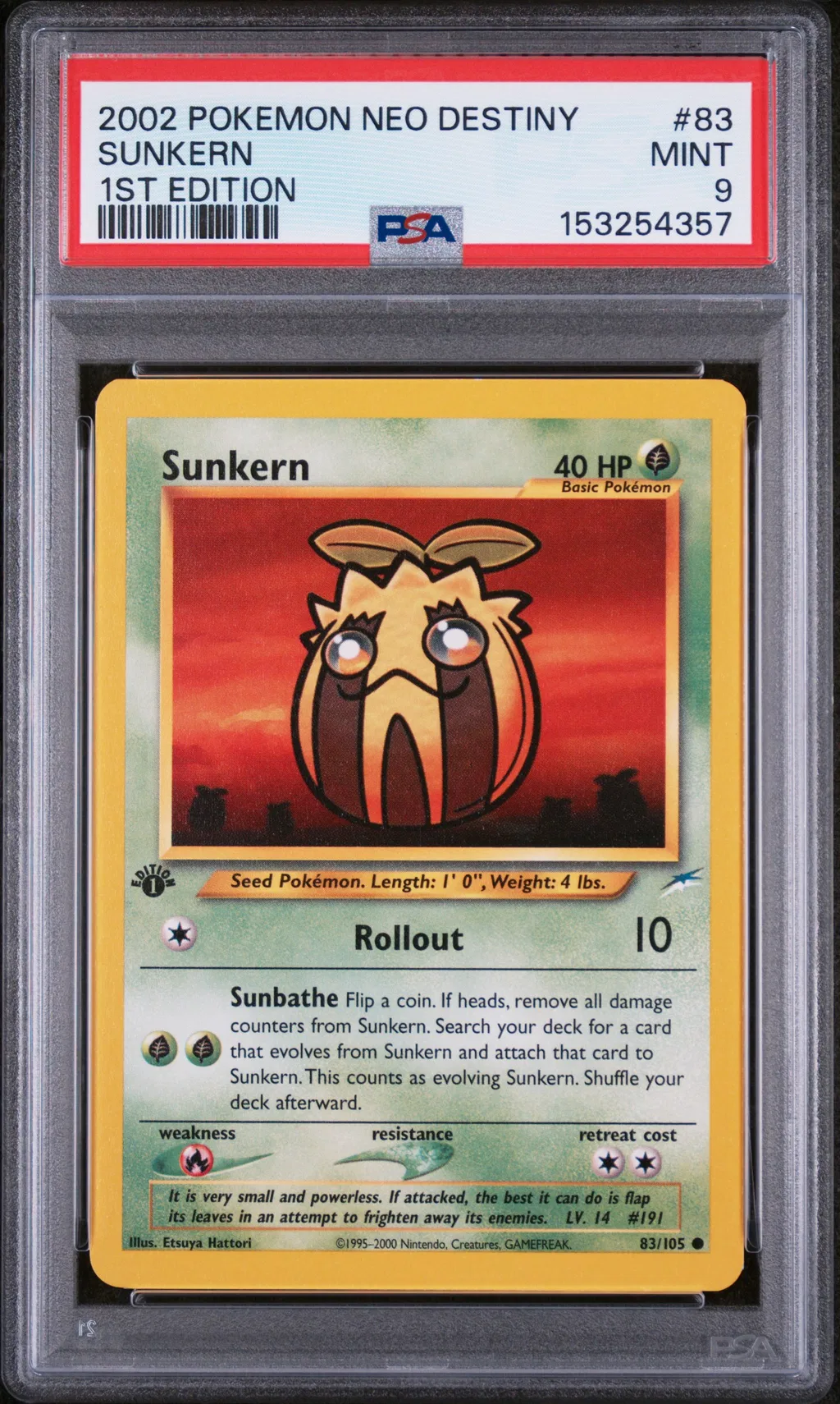 Sunkern card artwork