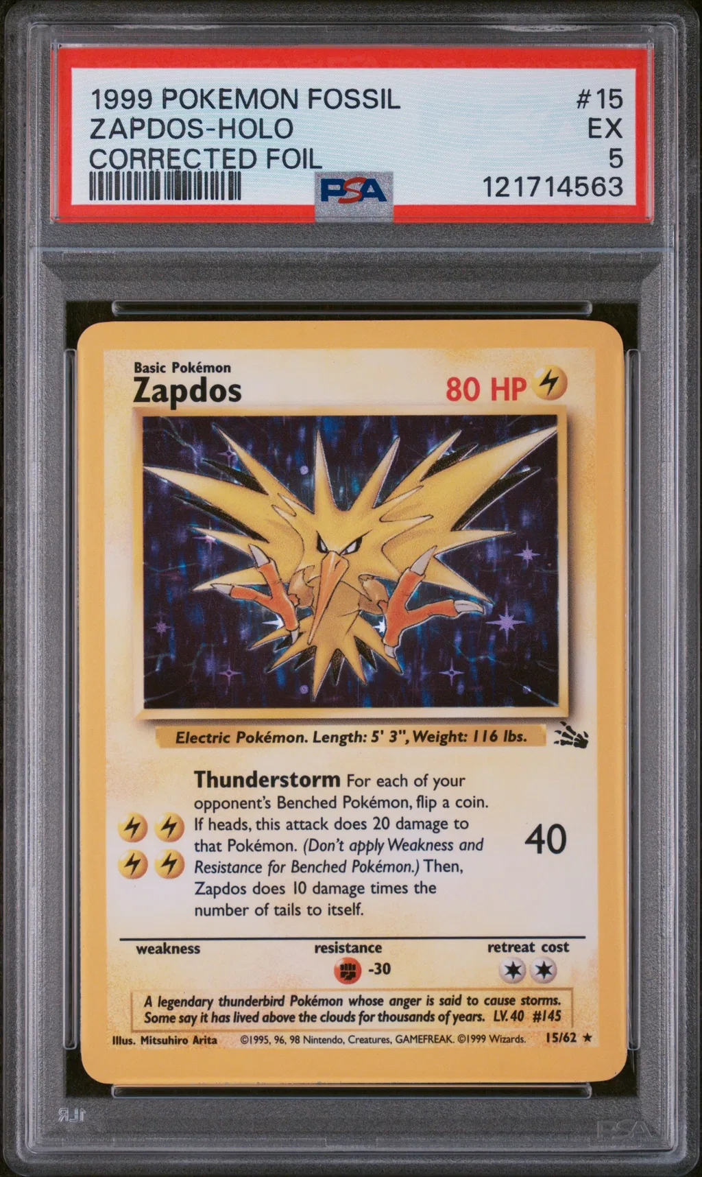 Zapdos-Holo card artwork
