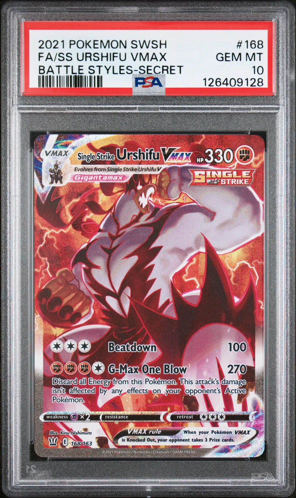 Full Art/Single Strike Urshifu Vmax card artwork