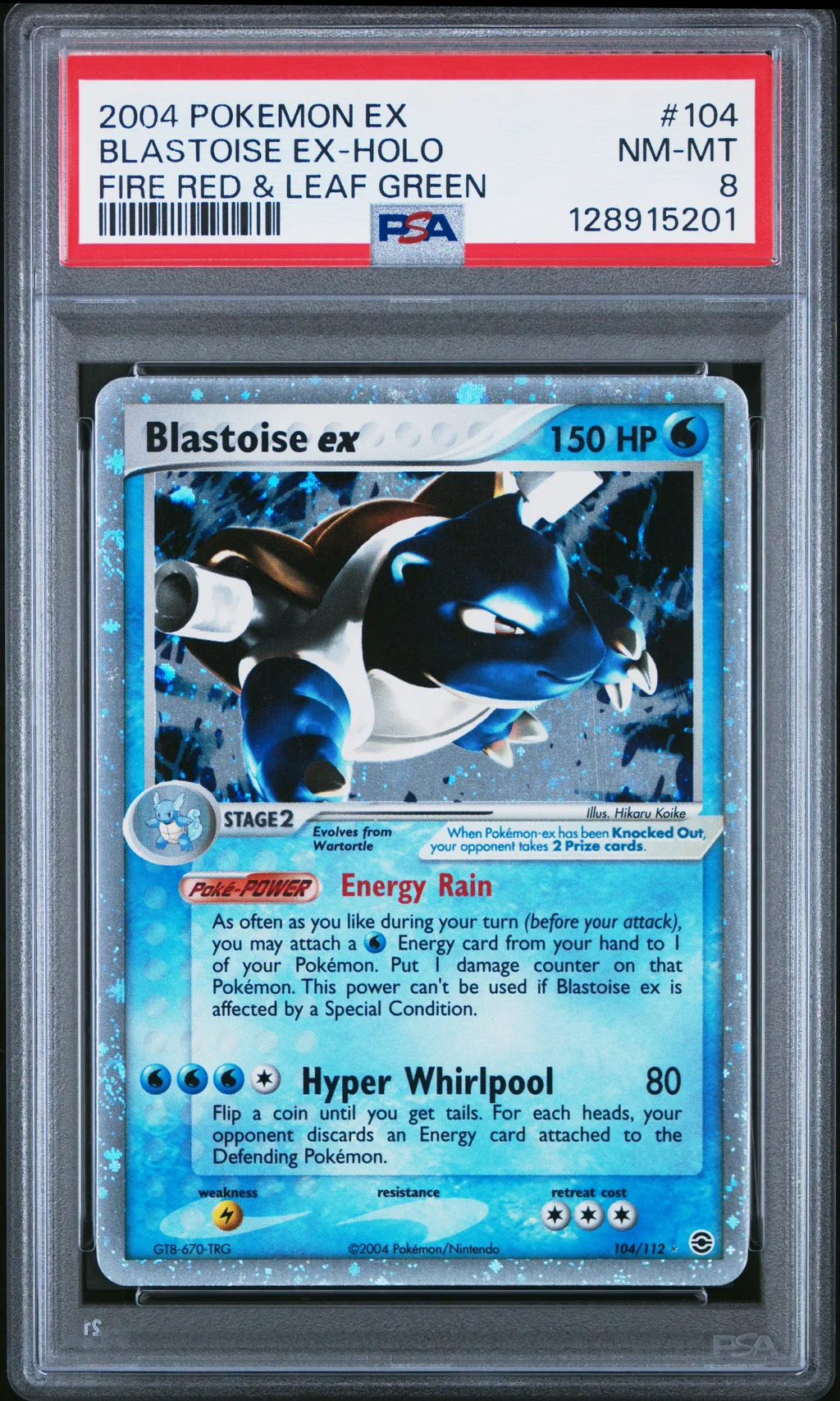 Blastoise EX-Holo card artwork