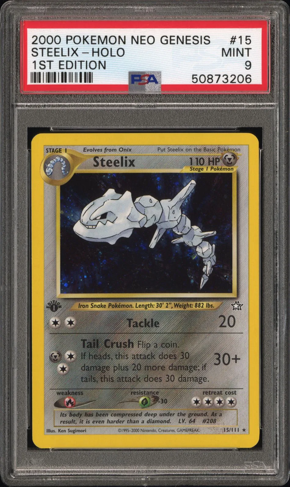 Steelix-Holo card artwork