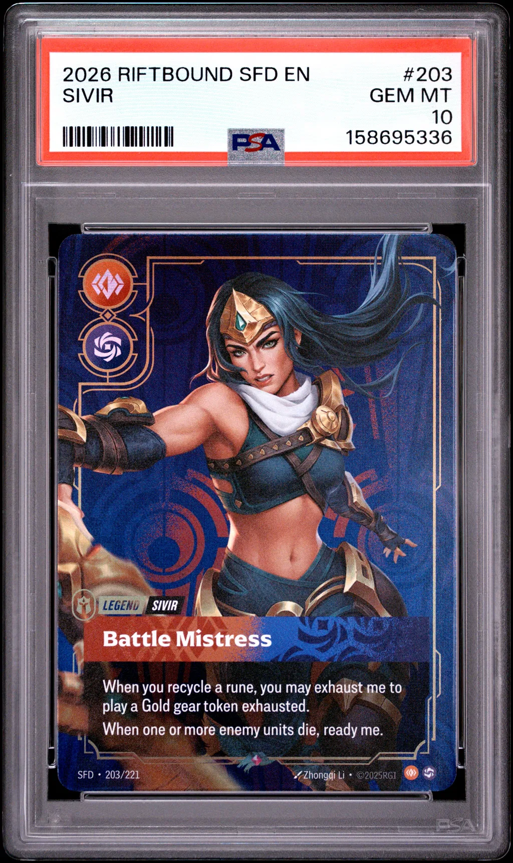 Sivir - Battle Mistress card artwork