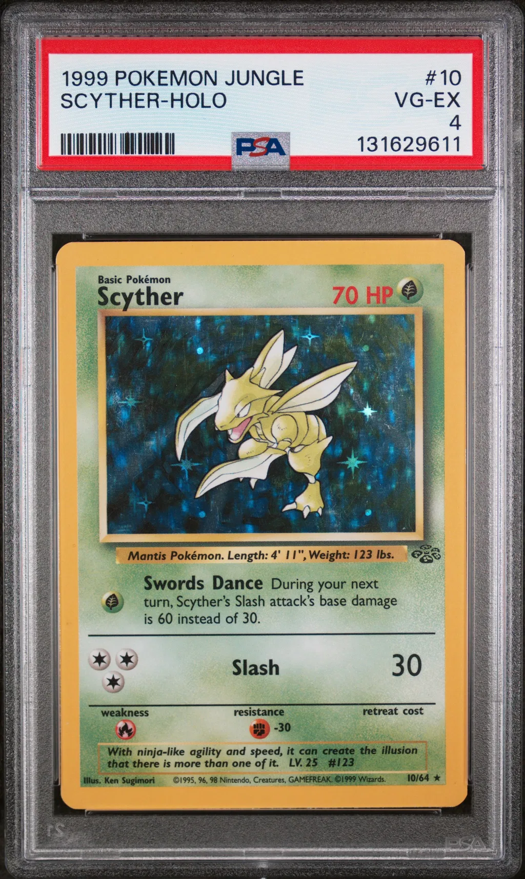 Scyther-Holo card artwork