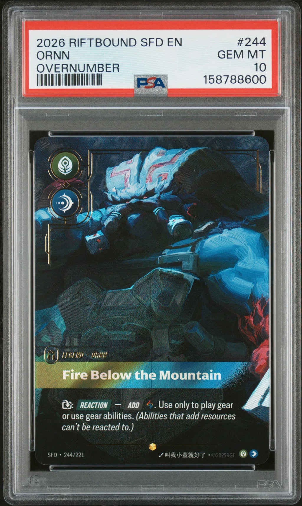 Ornn - Fire Below the Mountain card artwork