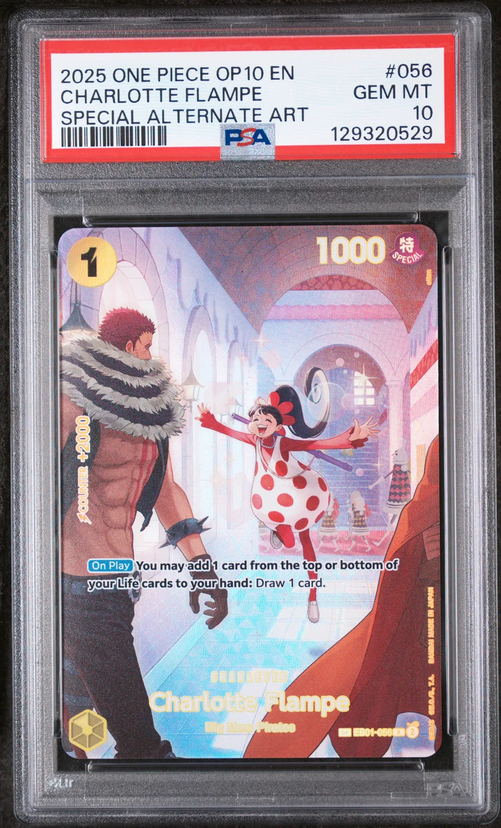 2025 #056 Charlotte Flampe PSA 10 One Piece Op10-Royal Blood