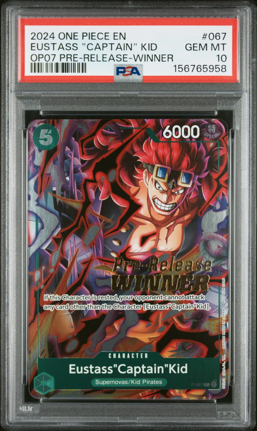 Eustass "Captain" Kid card artwork