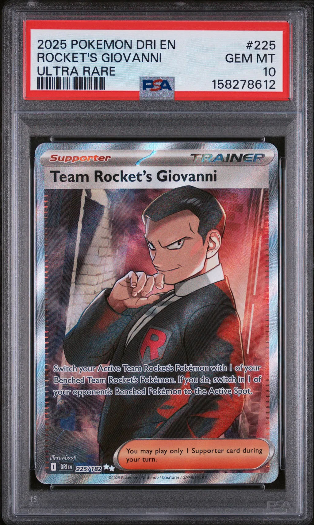 Team Rocket's Giovanni card artwork