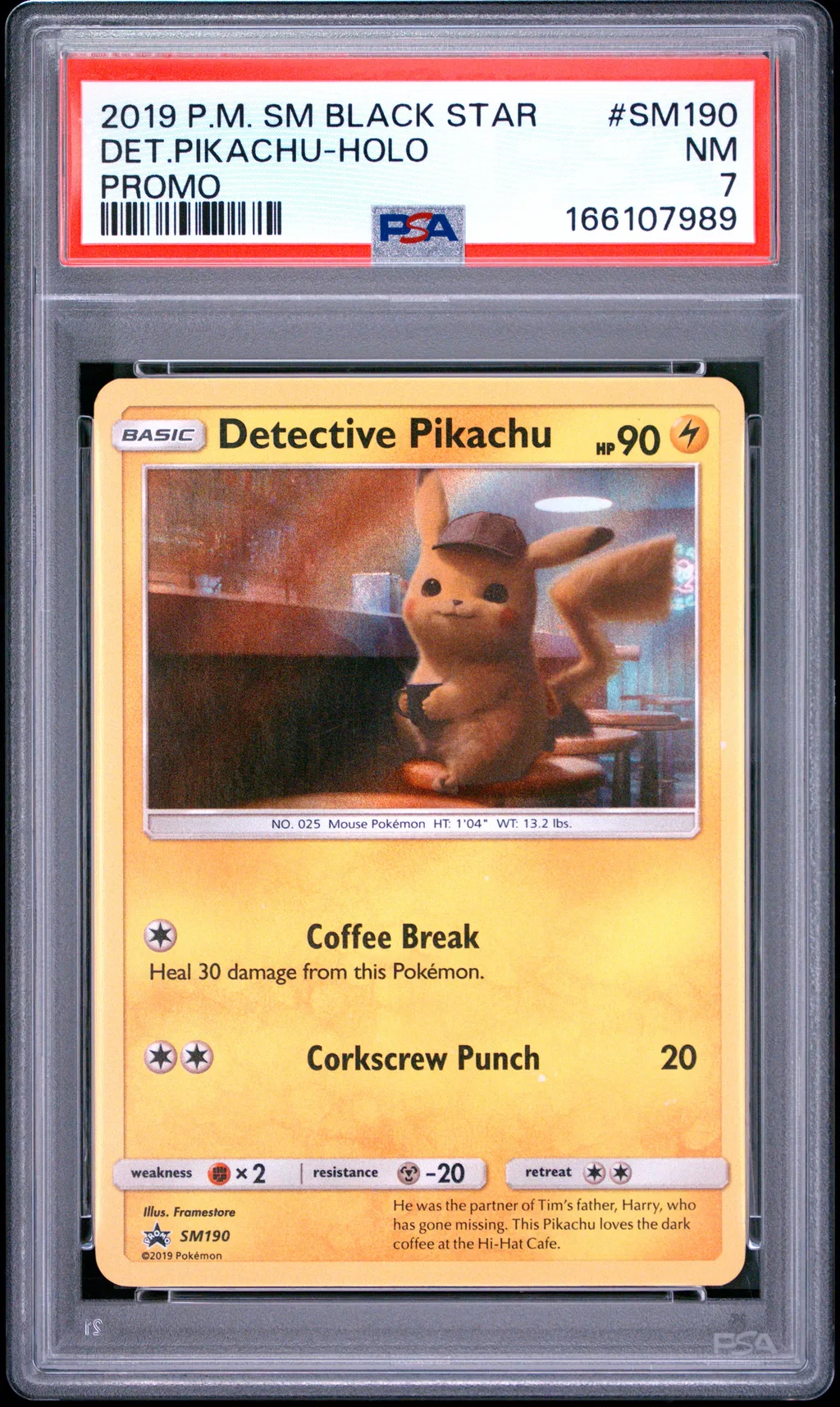 Detective Pikachu-Holo card artwork