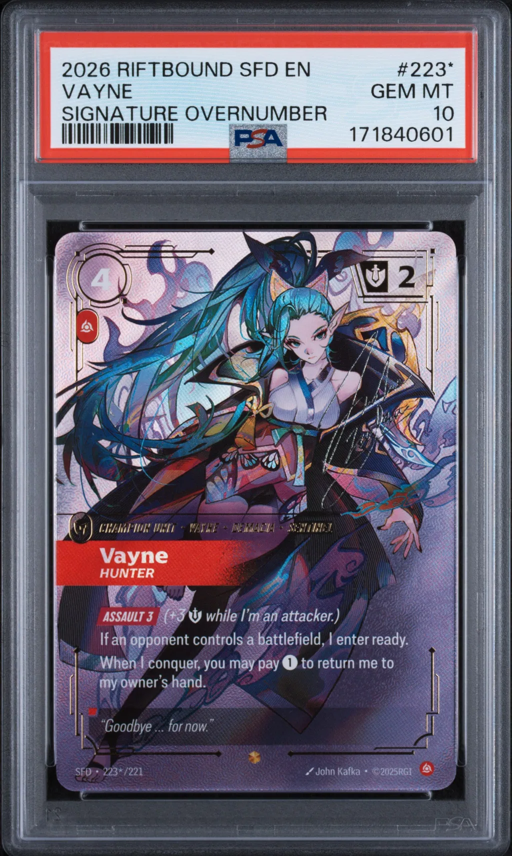 Vayne - Hunter card artwork