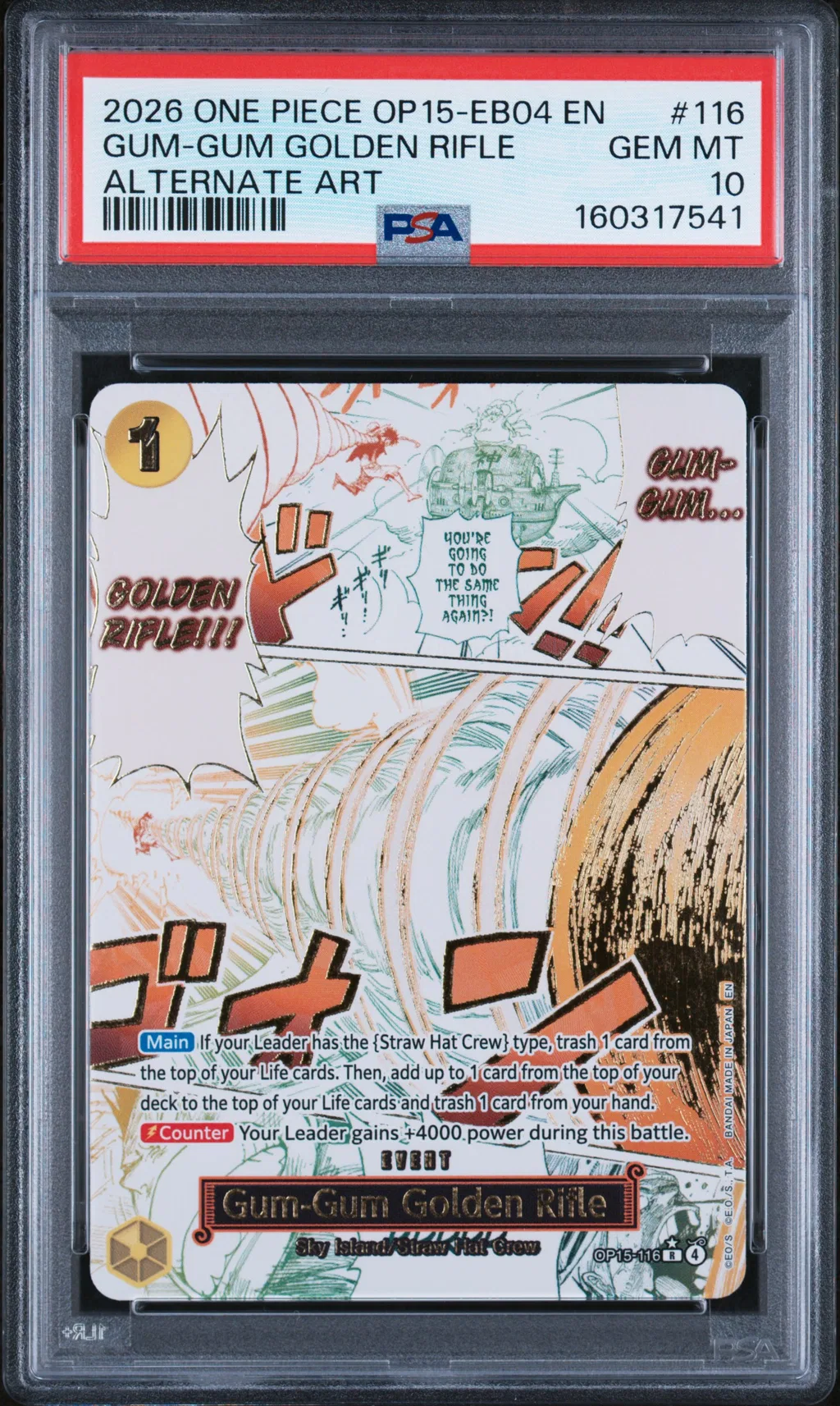 Gum-Gum Golden Rifle card artwork