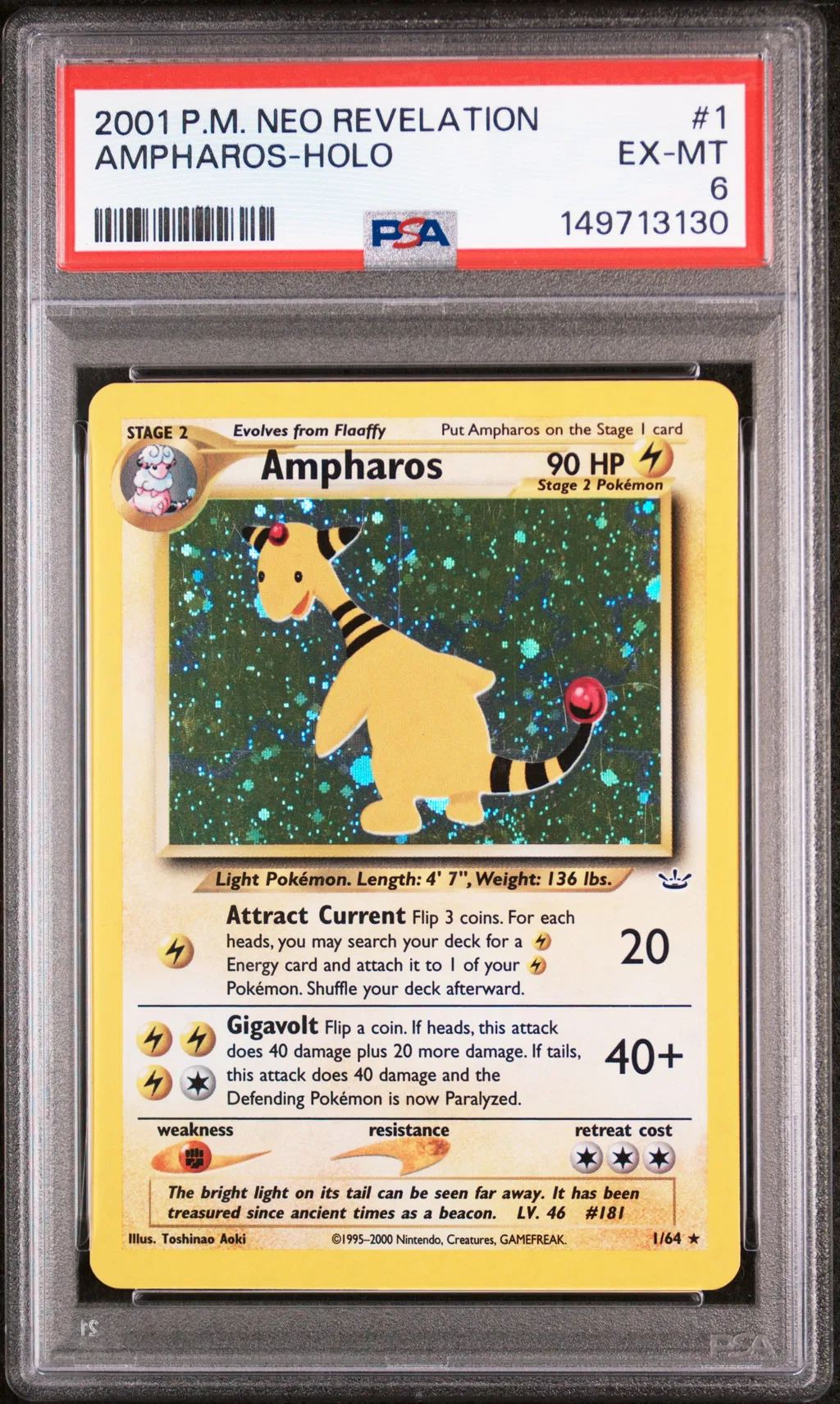 Ampharos-Holo card artwork