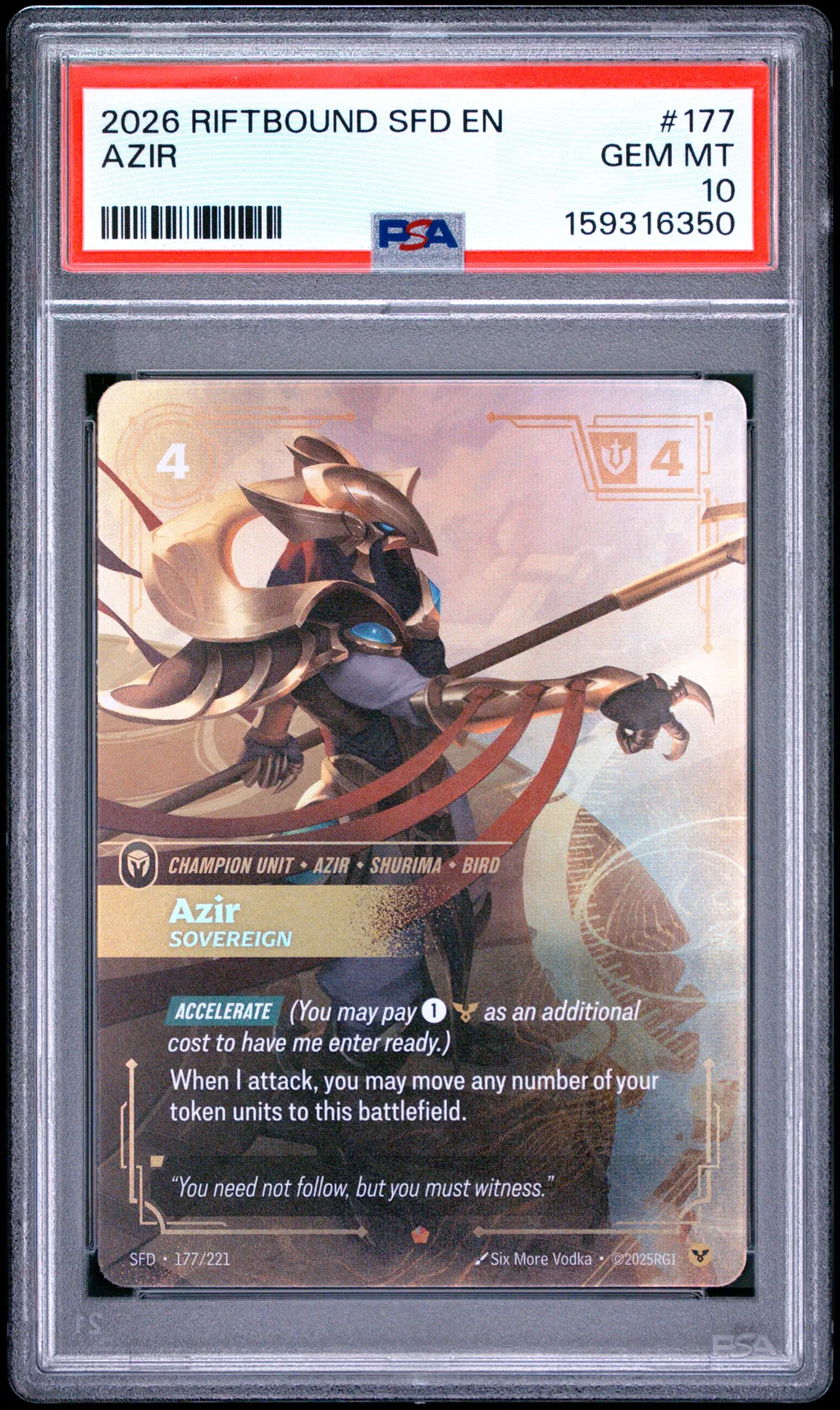 Azir - Sovereign card artwork