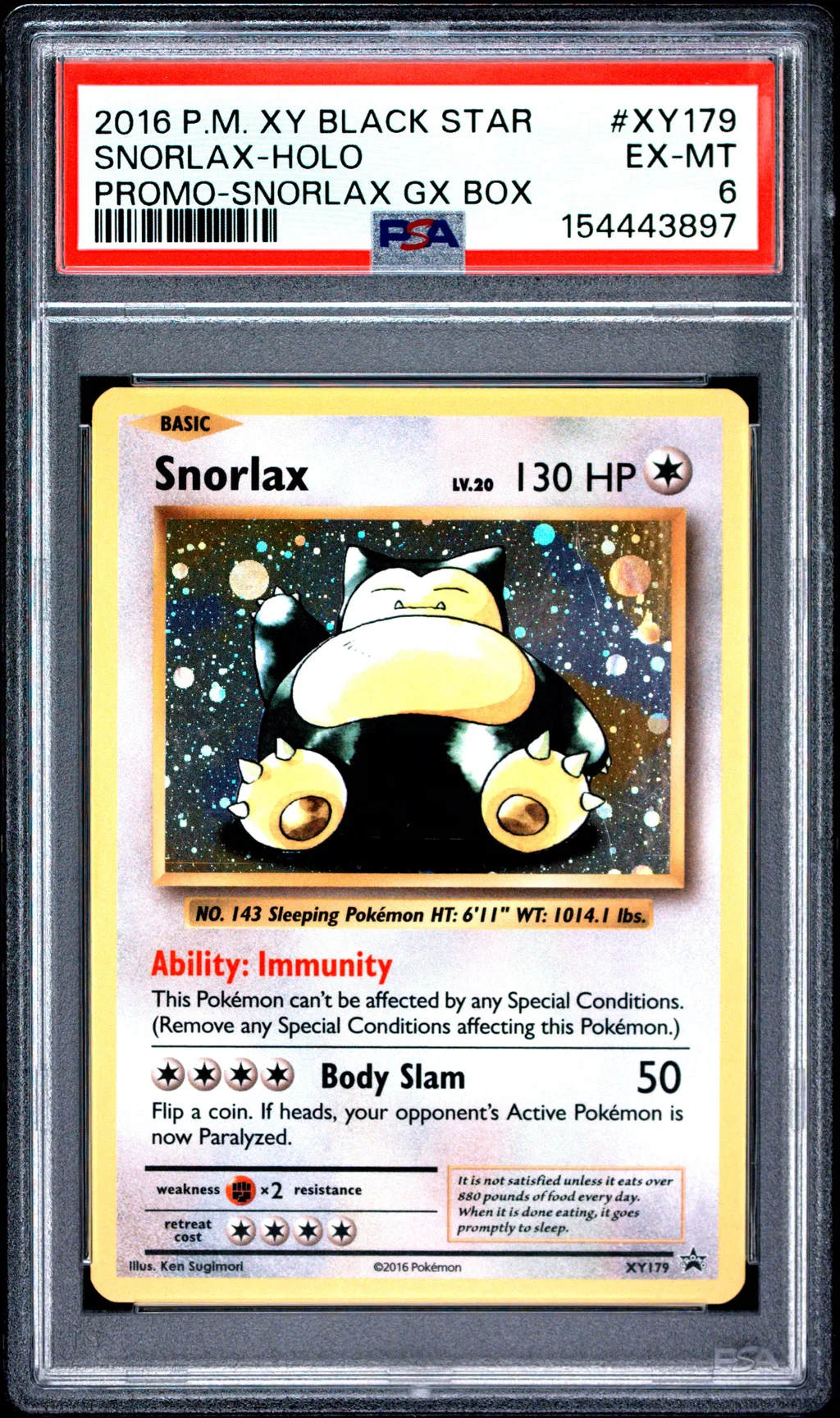 Snorlax-Holo card artwork