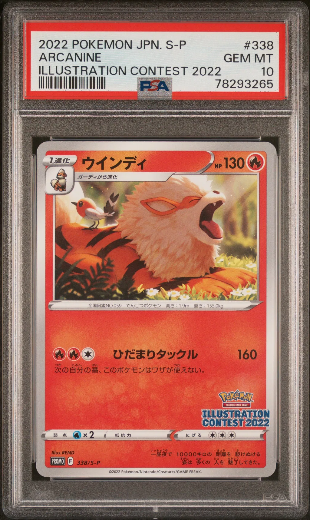 Arcanine card artwork