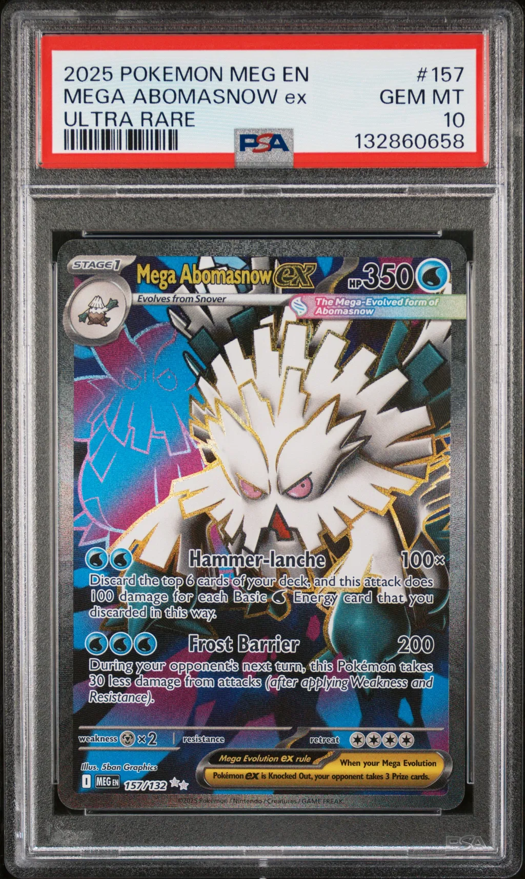 Mega Abomasnow EX card artwork