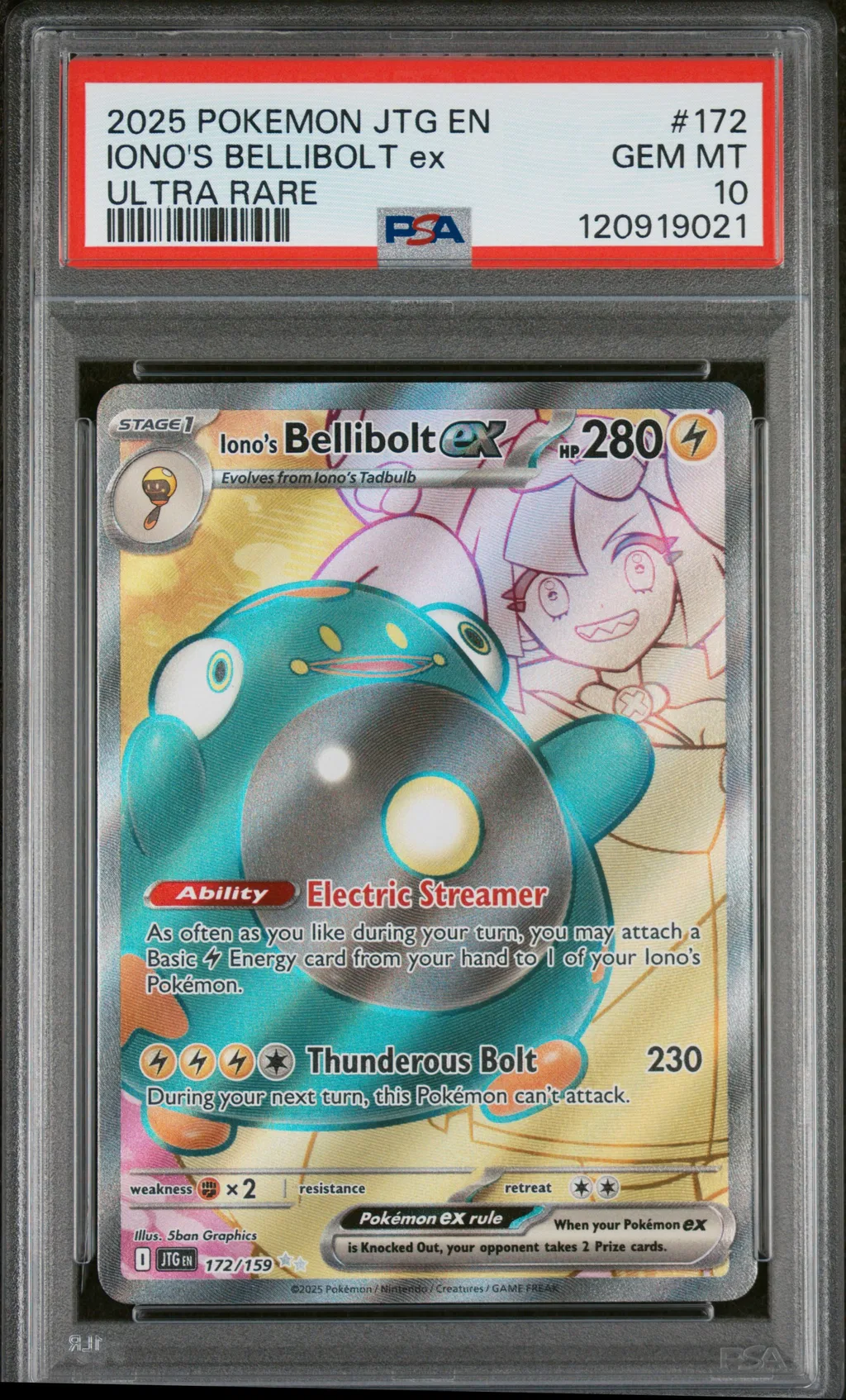 Iono's Bellibolt EX card artwork