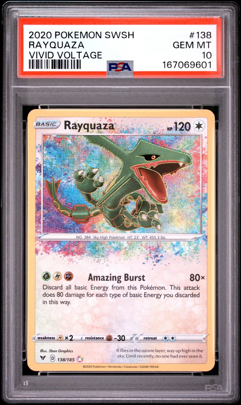 Rayquaza card artwork