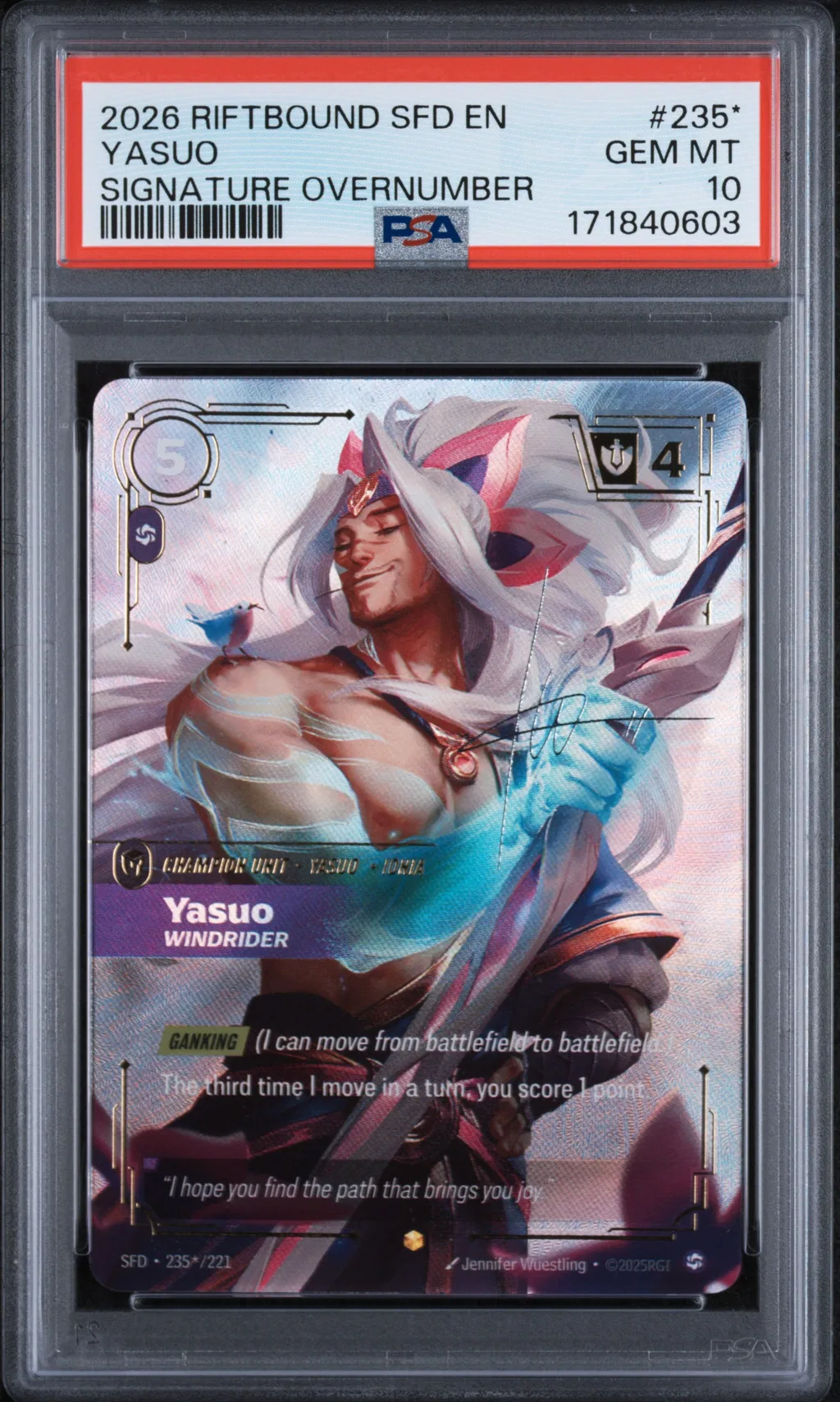 Yasuo - Windrider card artwork