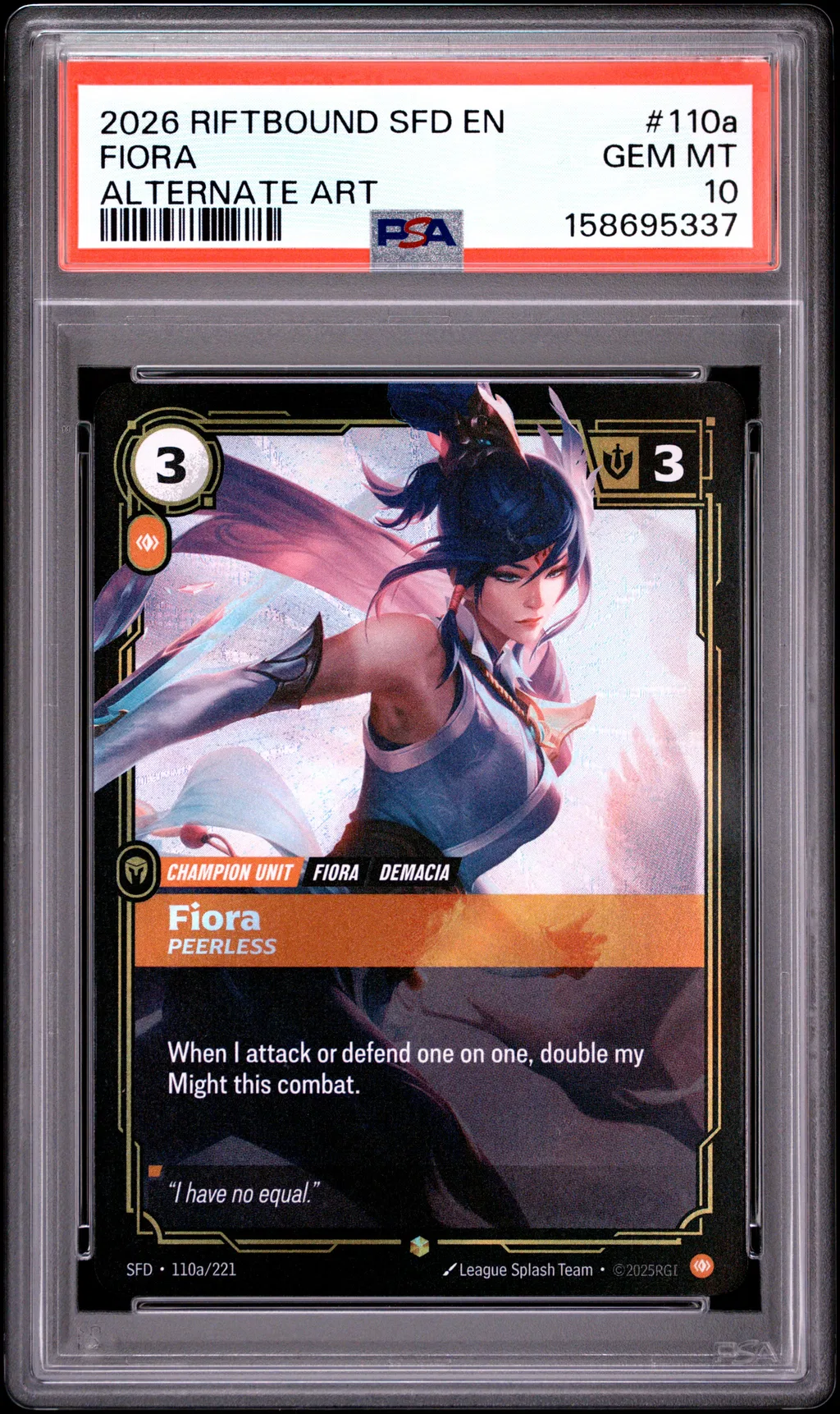 Fiora - Peerless card artwork