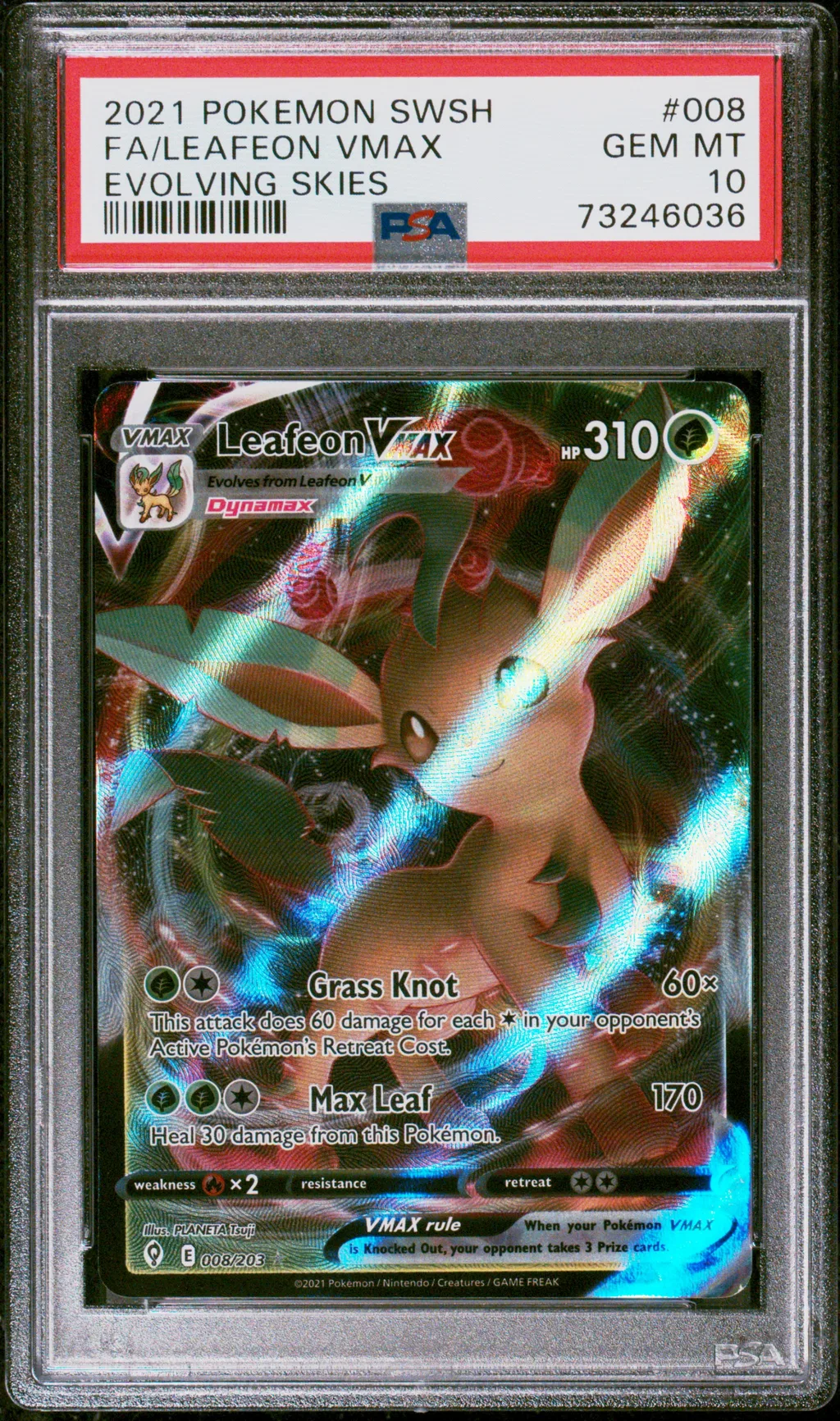 Full Art/Leafeon Vmax card artwork