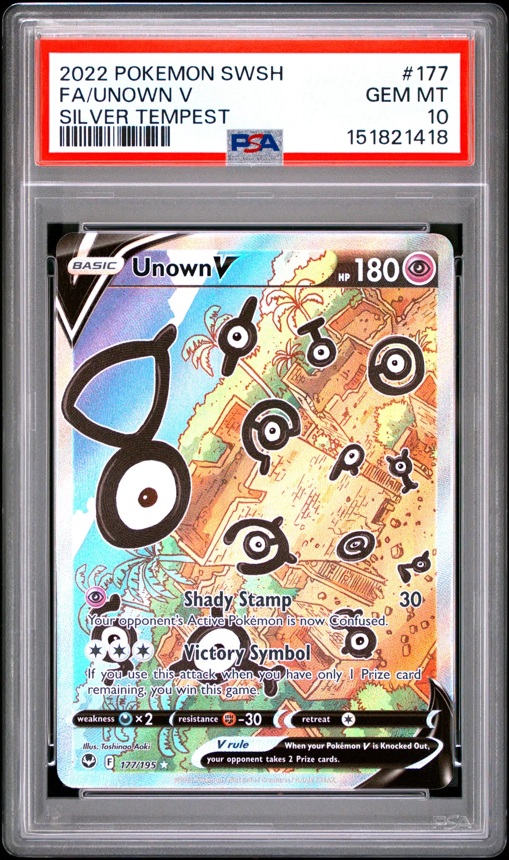 Full Art/Unown V card artwork