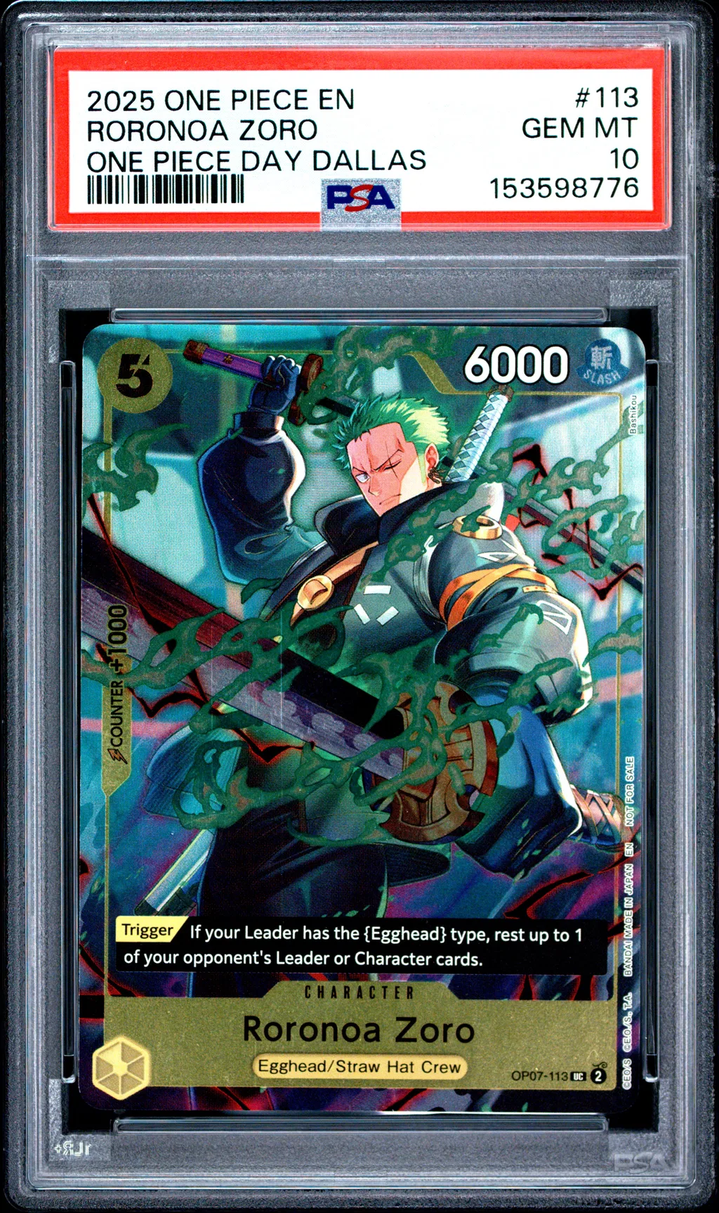 Roronoa Zoro card artwork