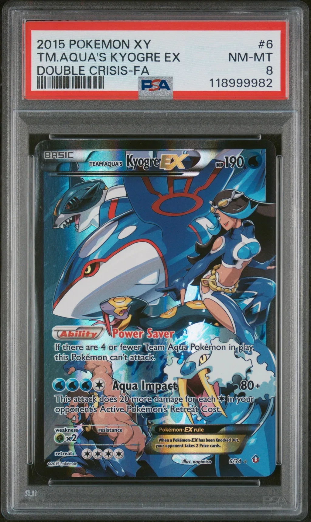 Full Art/Team Aqua's Kyogre EX card artwork