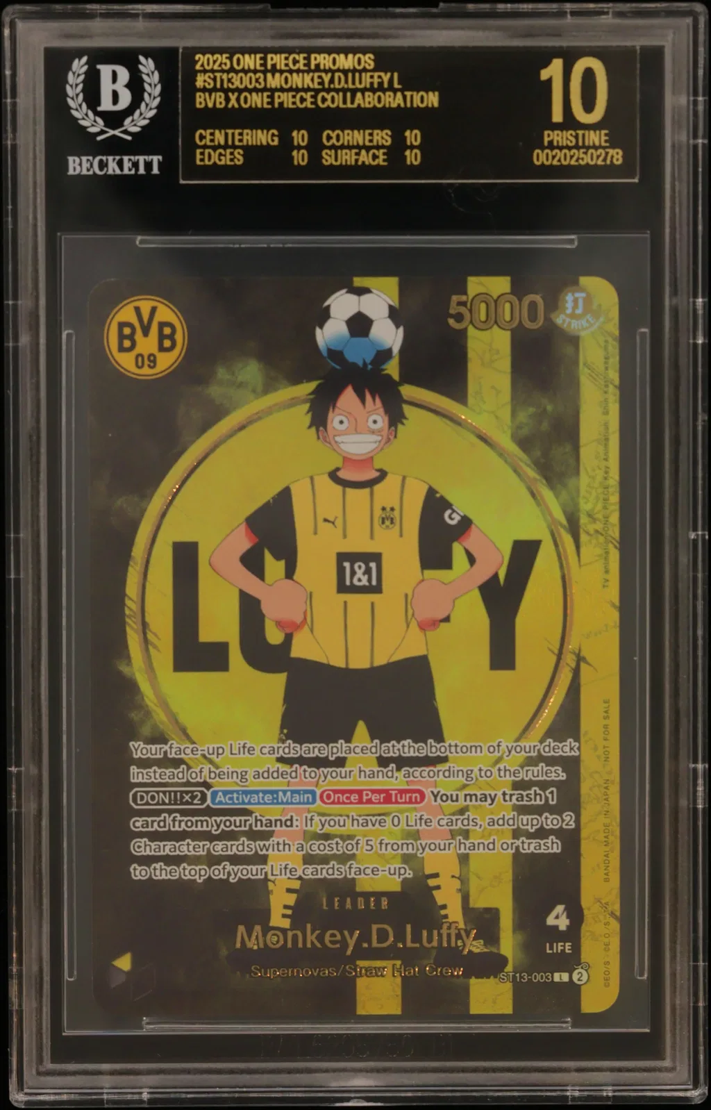 Monkey.D.Luffy L/(BVB x ONE PIECE Collaboration) card artwork