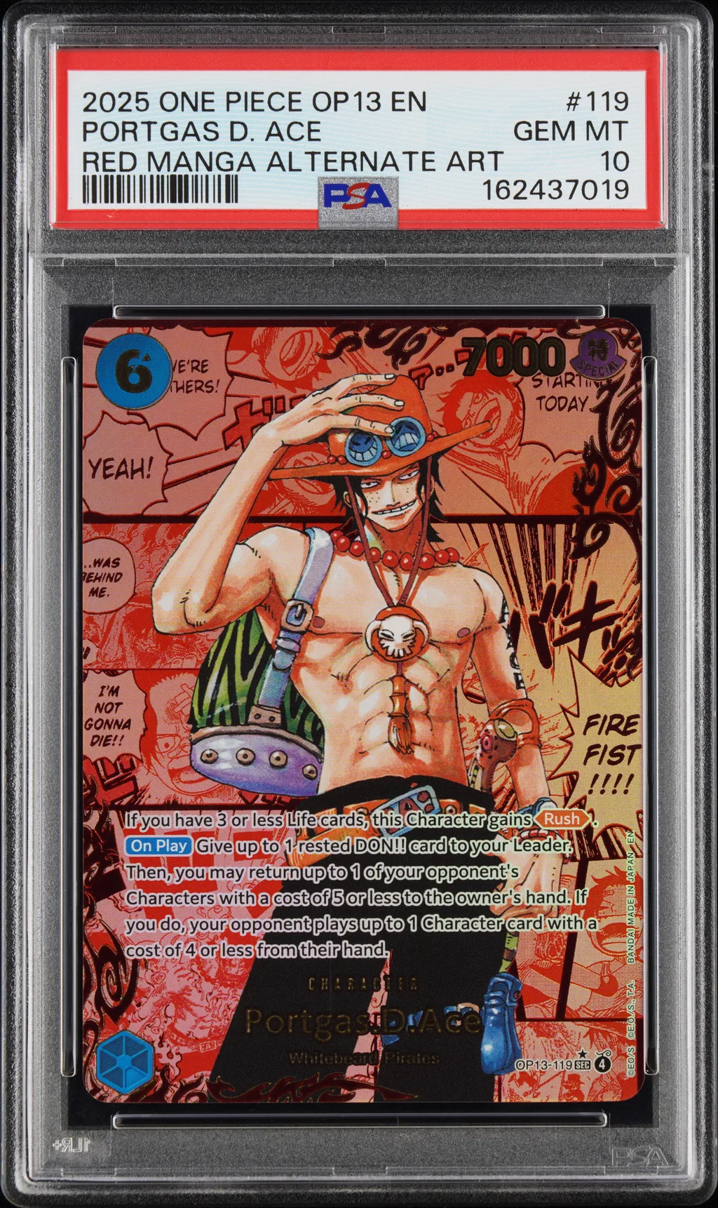 Portgas D. Ace card artwork