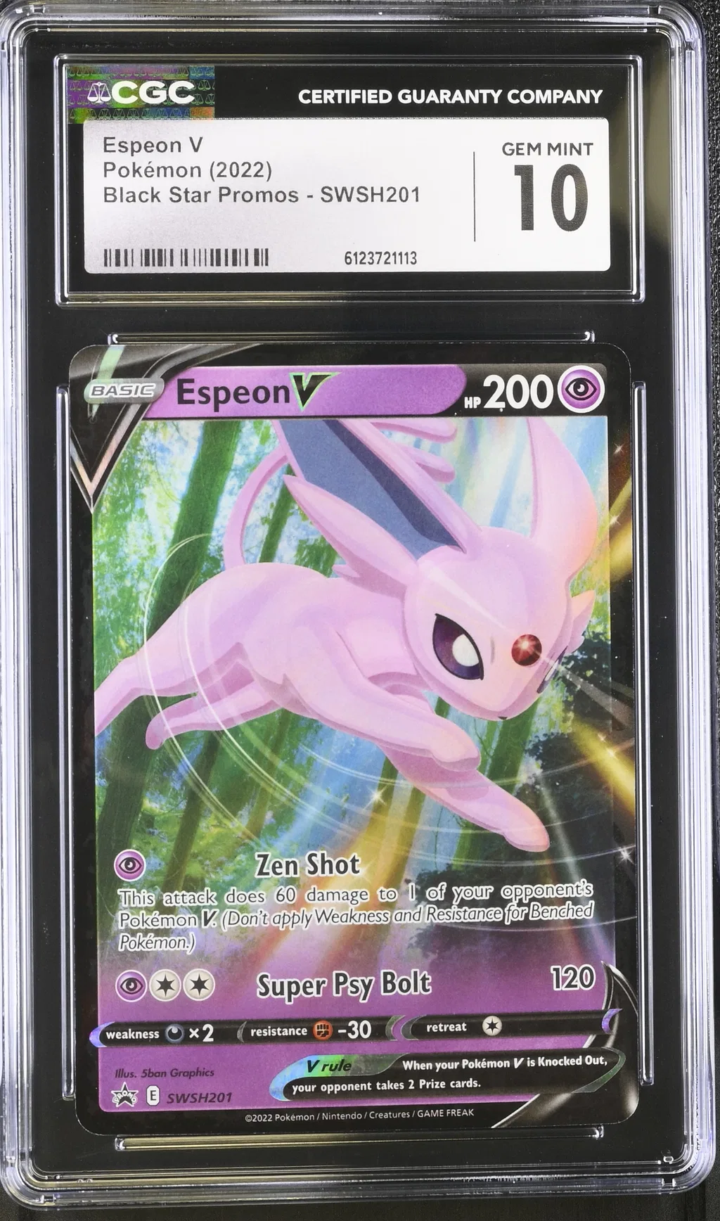 Espeon V card artwork