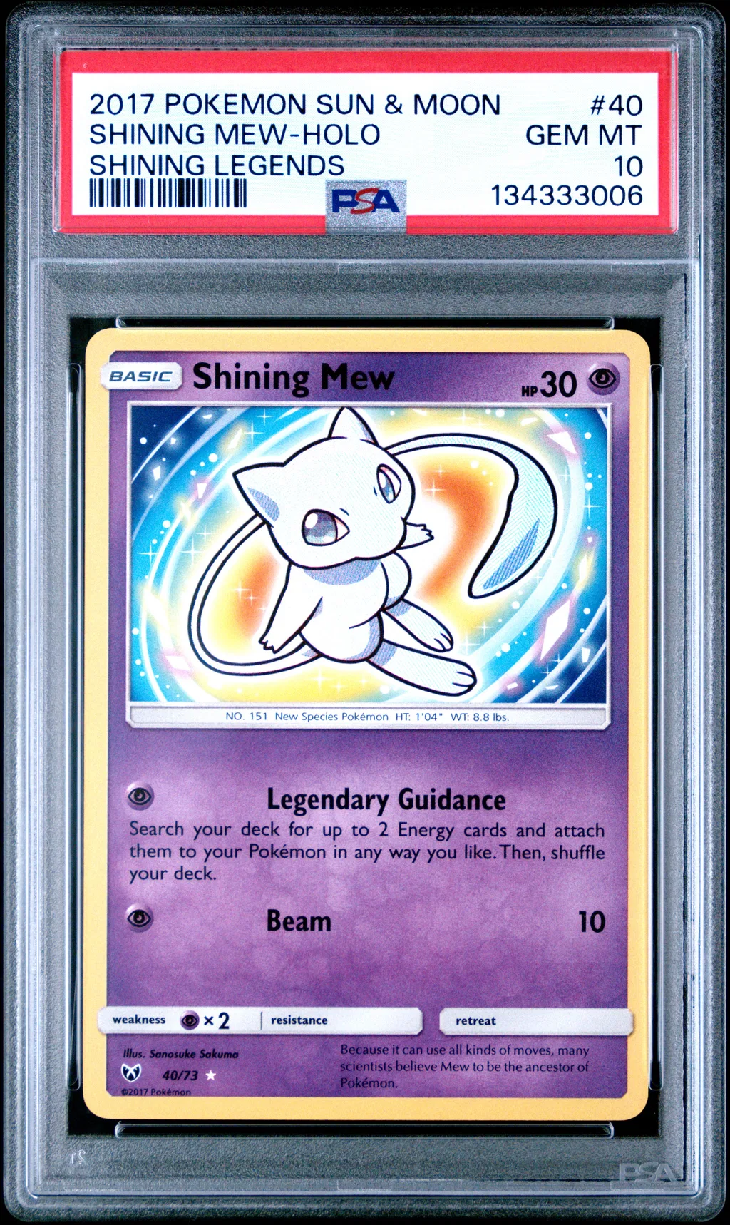 Shining Mew-Holo card artwork
