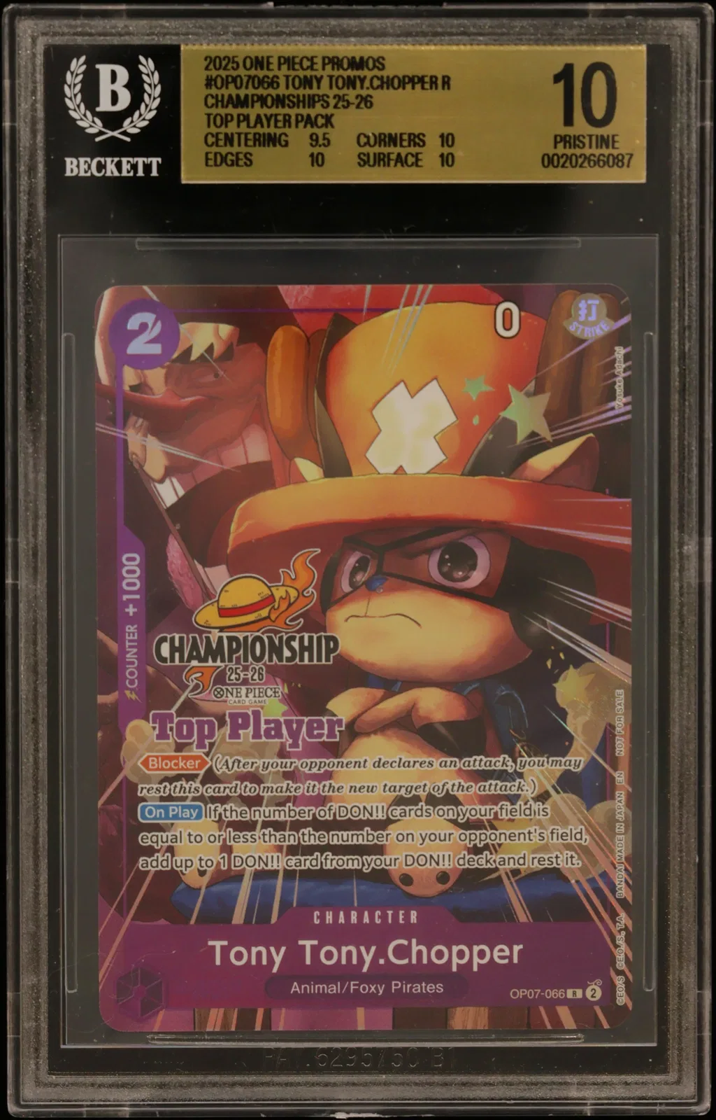 Tony Tony.Chopper R/(Championships 25-26 Top Player Pack) card artwork