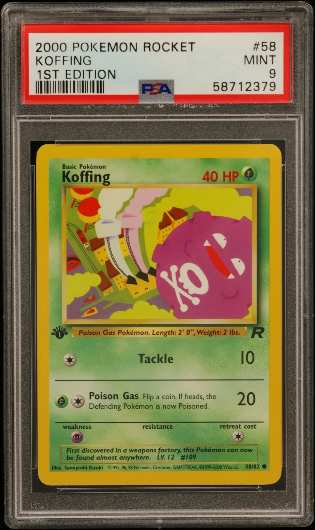 Koffing card artwork