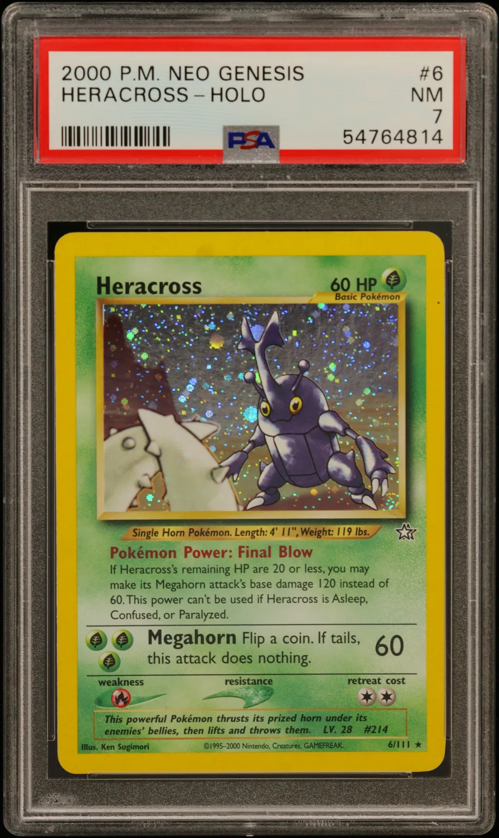 Heracross-Holo card artwork