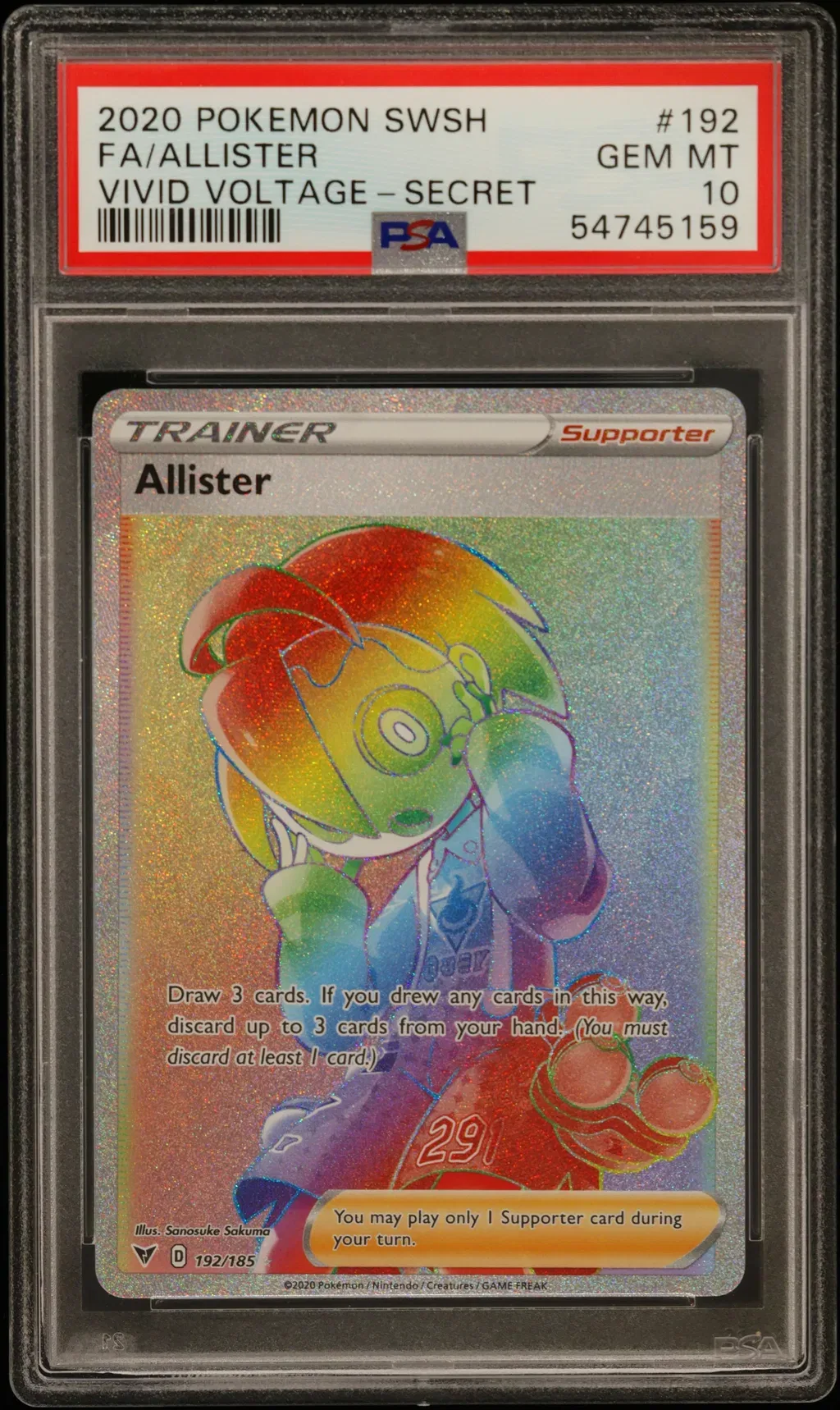 Allister card artwork