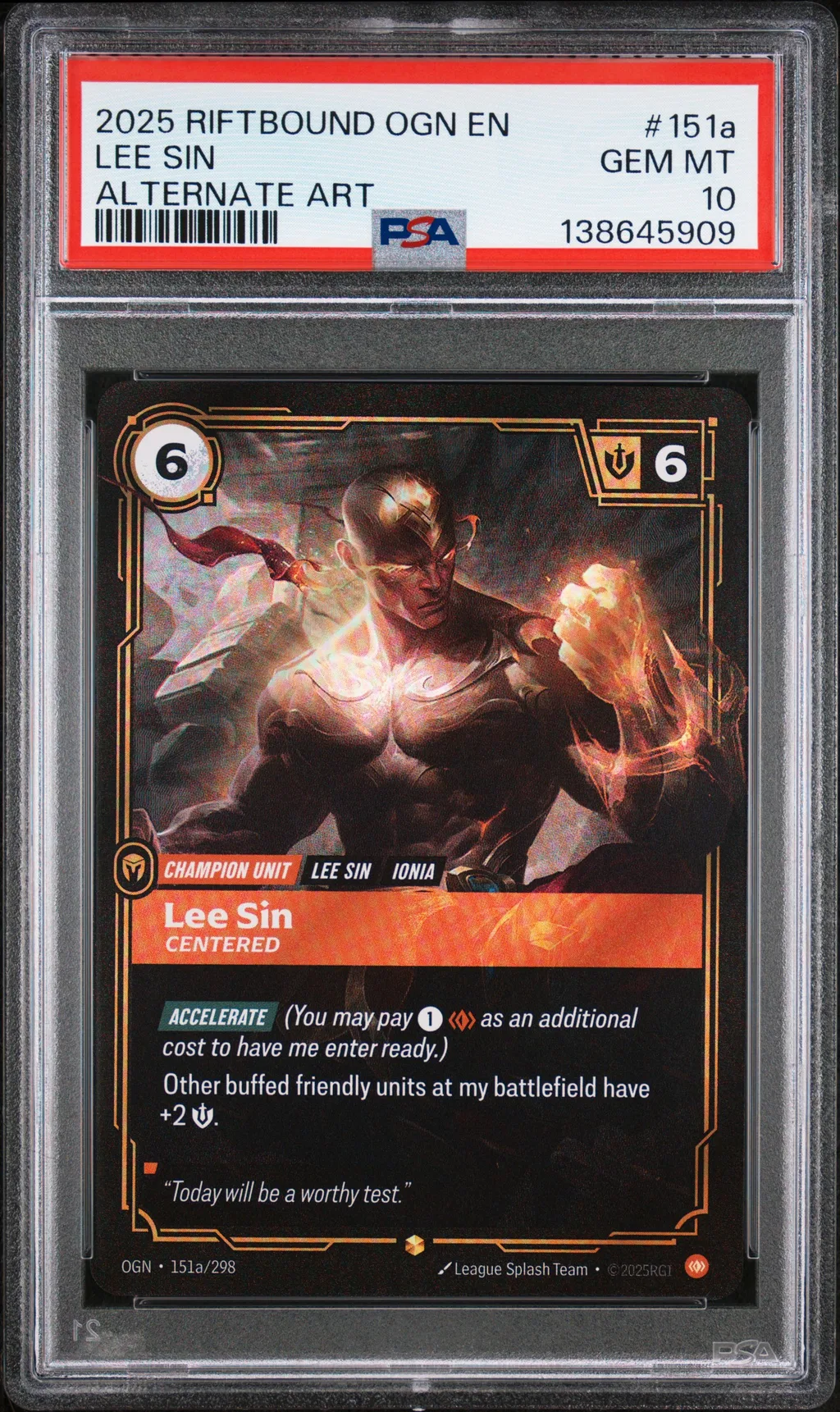 Lee Sin - Centered card artwork
