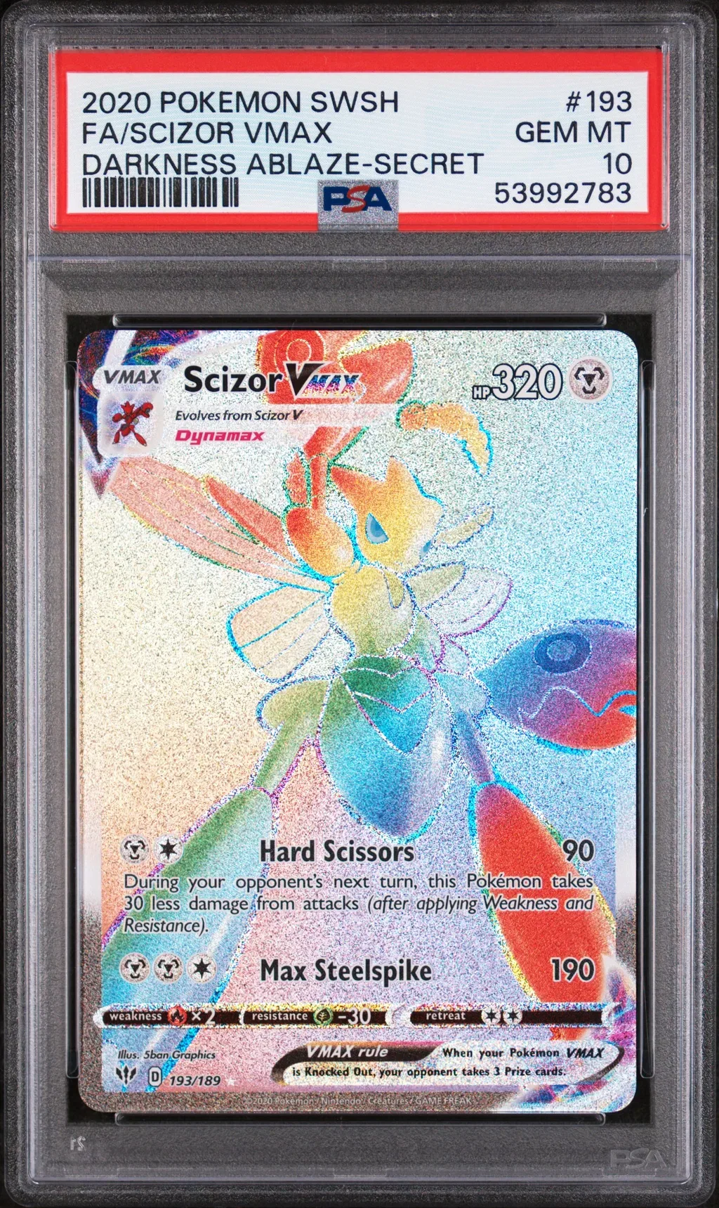 Full Art/Scizor Vmax card artwork