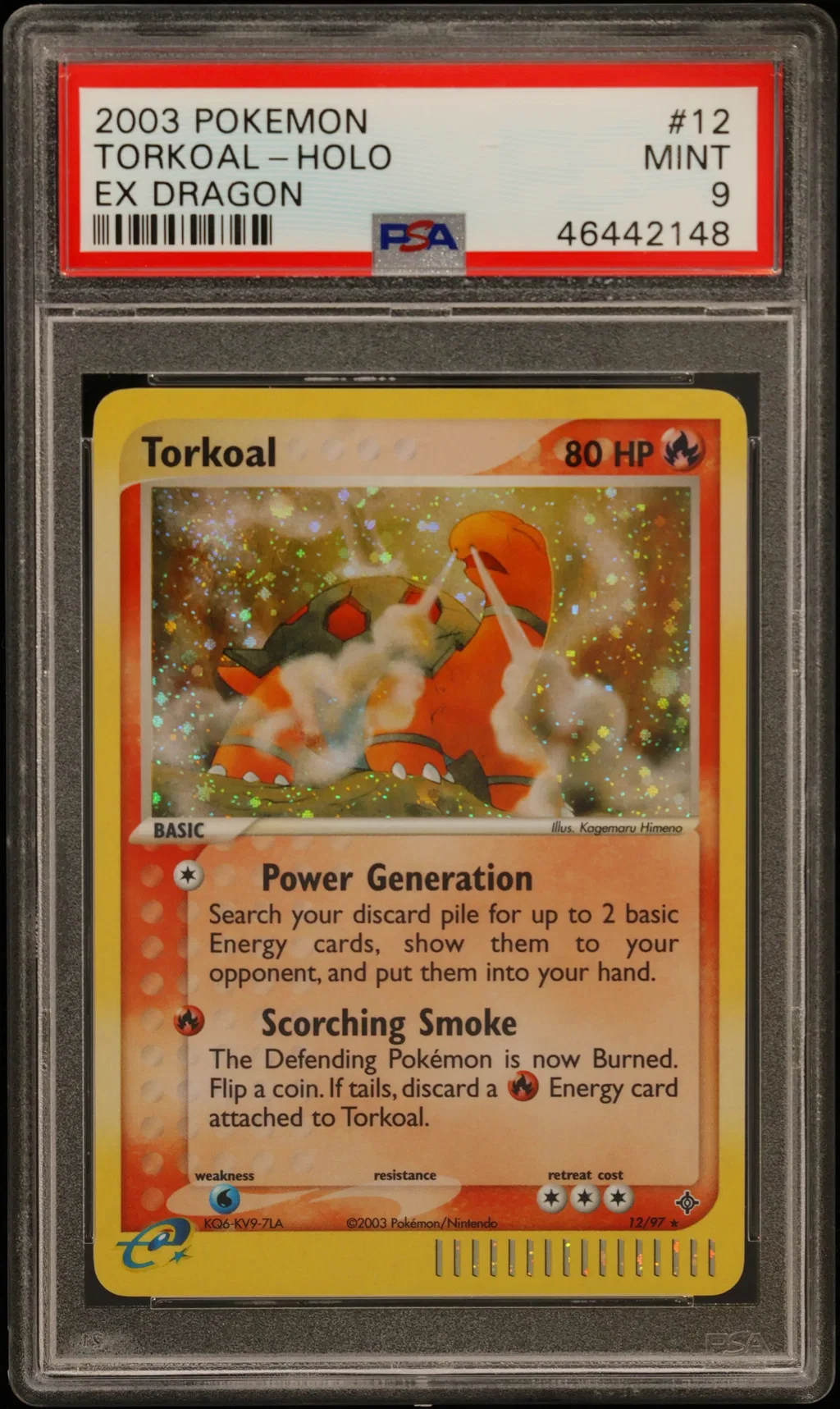 Torkoal-Holo card artwork